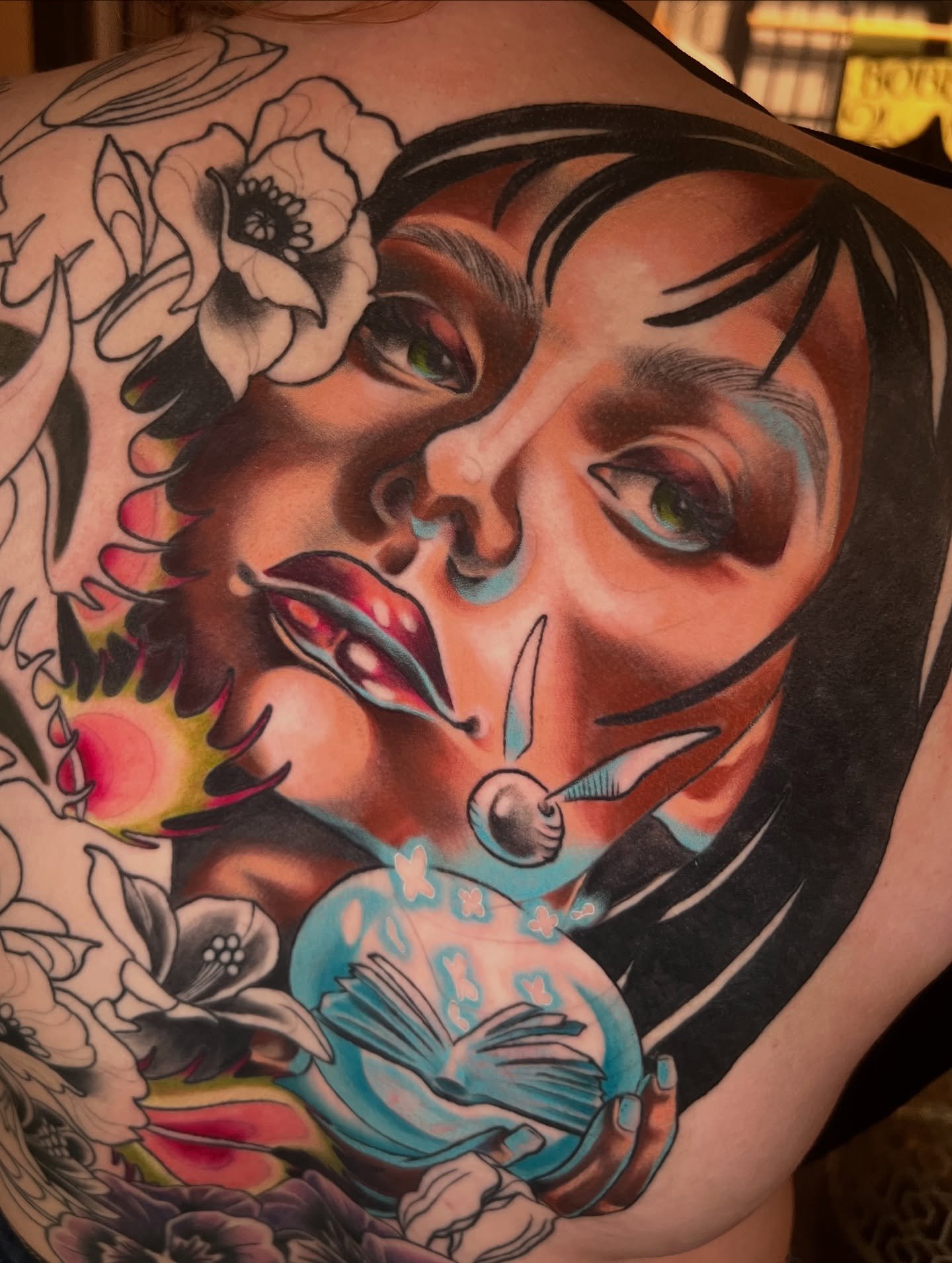 More work for Tiffany’s back piece!
So excited to finish this one up for her🫶🏻
Lines, black and violets healed!
-
#backtattoo #ladyfacetattoo #coveruptattoo #mntattooers #mntattoo