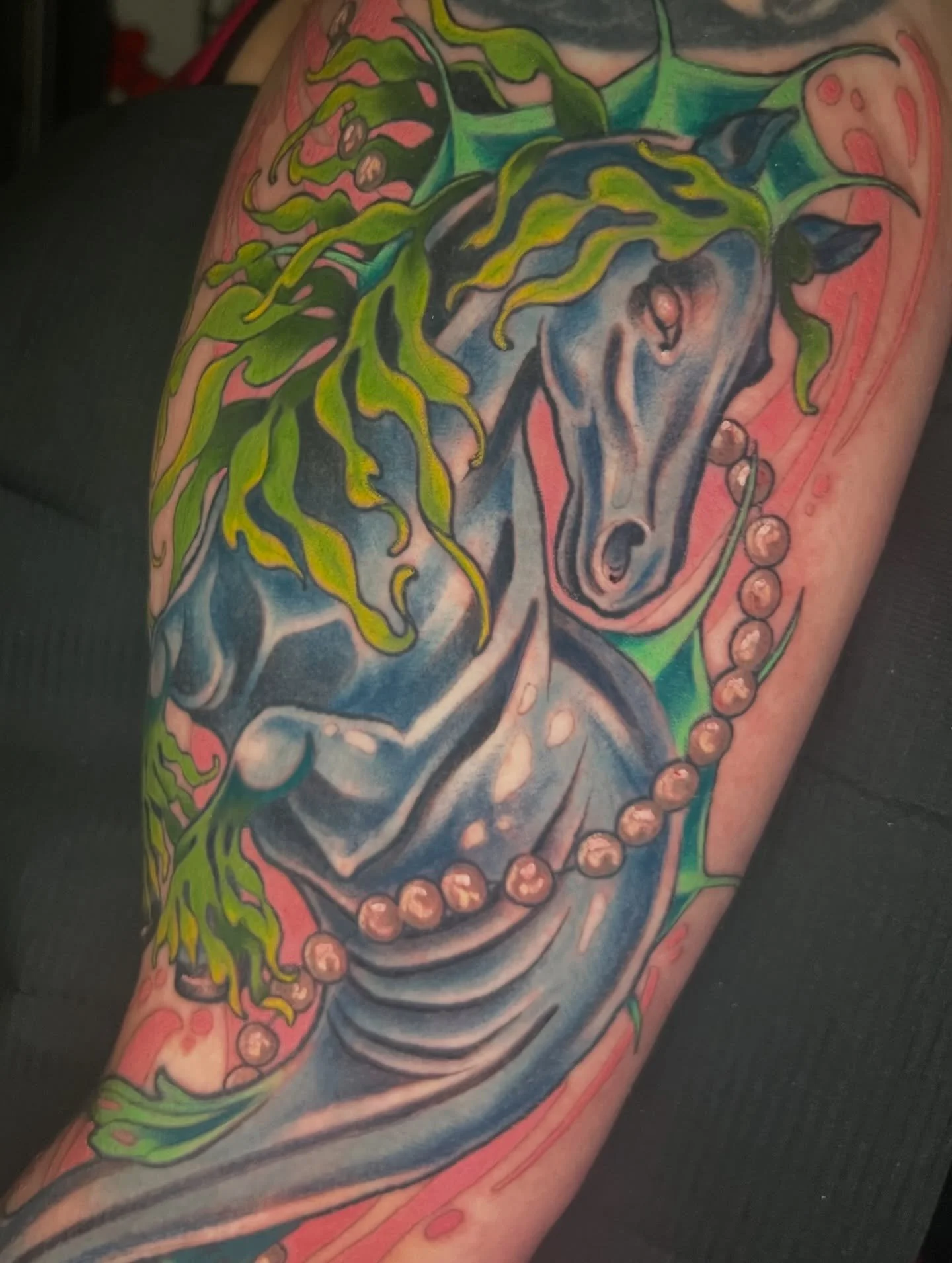 The Kelpie! 🪸
Finished up for Stephanie yesterday! 
I loveeee how this came out! Would love to do more magical/mythical creatures❤️
-
#kelpie #kelpietattoo #mythicalcreaturetattoo #mntattooartist