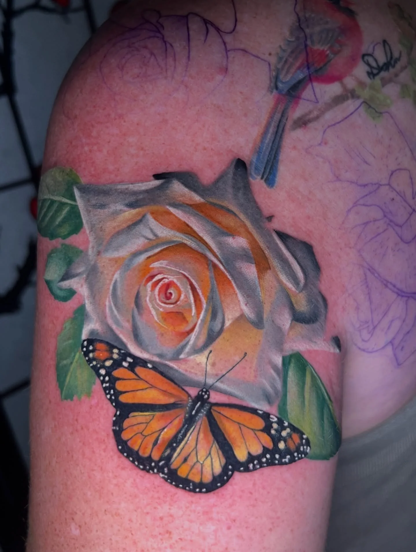 Rose bundle started for Nicole yesterday!🖤
Roses are definitely one of my favorite flowers to tattoo and I&rsquo;m hoping to do more of them!!
-
#rosetattoos #realismflowertattoo #mntattooartist