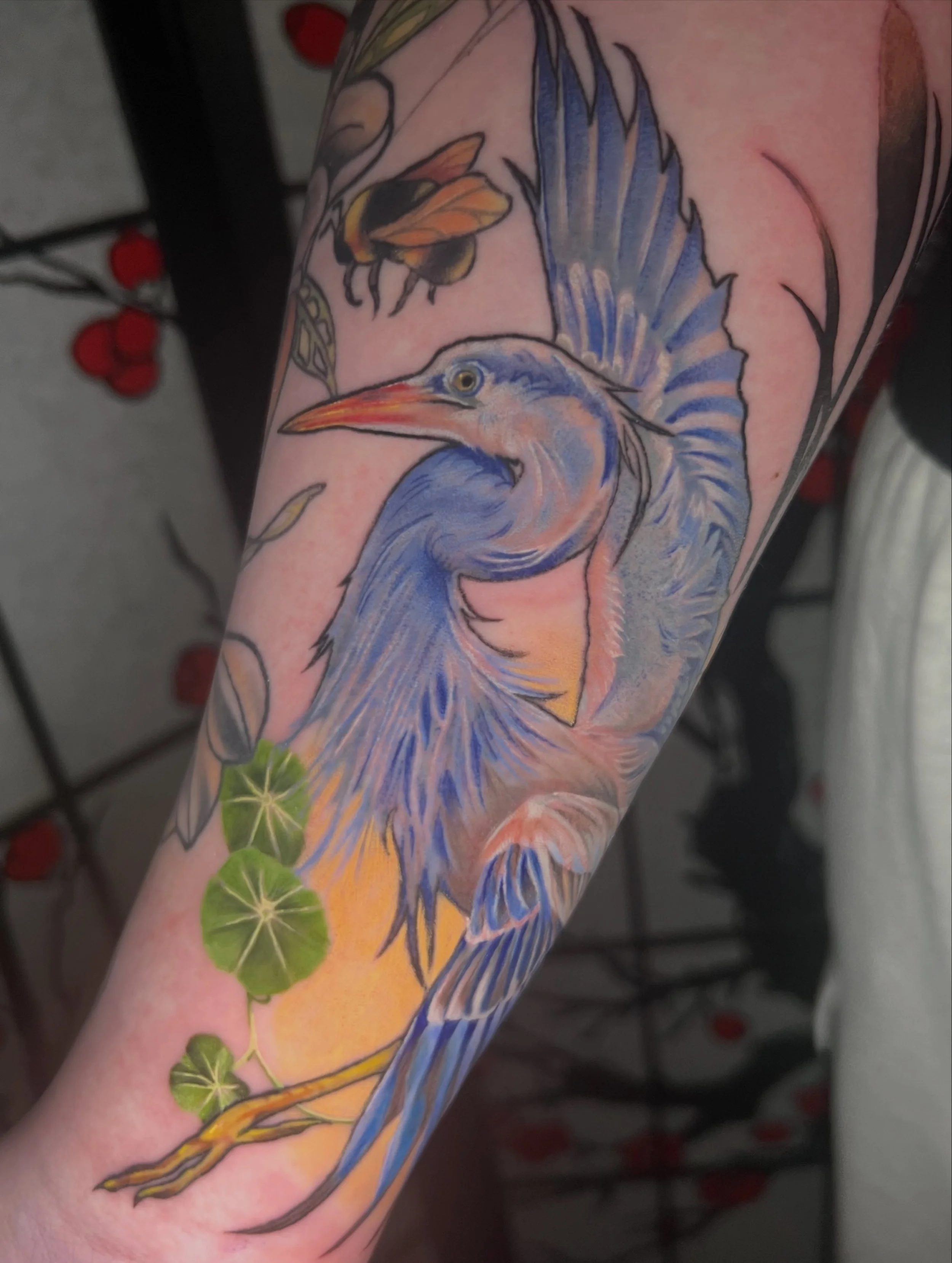 Finished up this blue heron for Taylor!🩵
Top section is healed
Would love to do more realism birds!!
-
#blueherontattoo #birdtattoos #mntattooartist