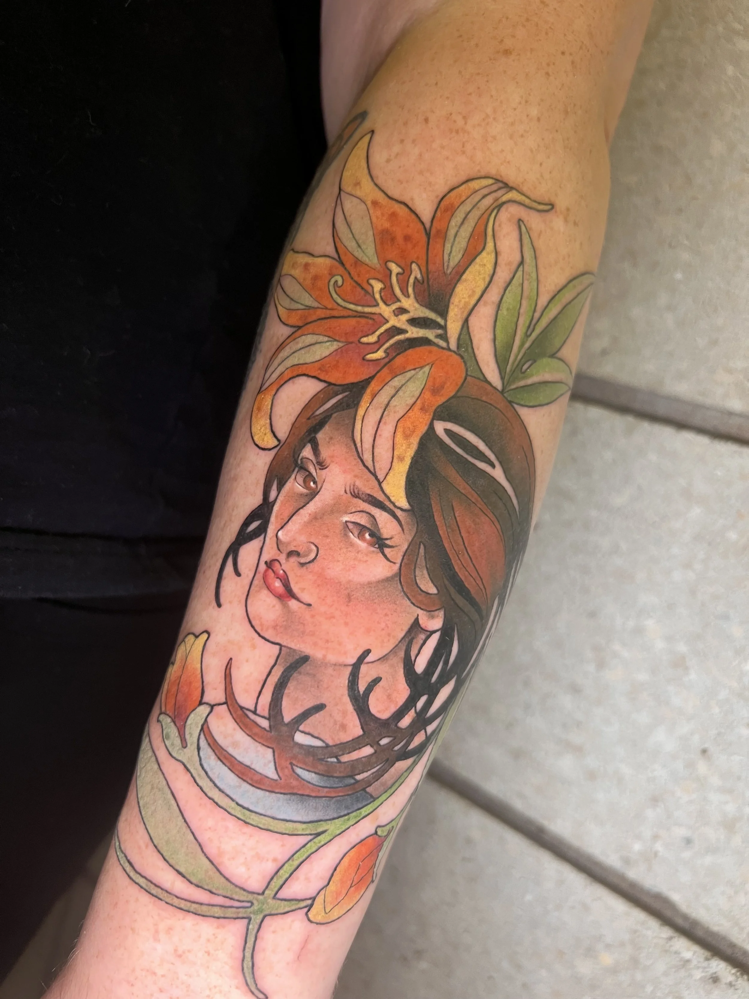 nouveau tattoo by bobboinks