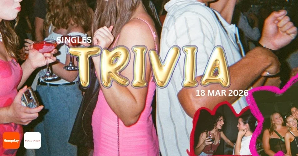 Melbourne singles, this one&rsquo;s for you 👀

SINGLES TRIVIA is landing @royalsaxon and it&rsquo;s giving fun, flirty, (slightly) competitive vibes 🔥

📍 @royalsaxon, Richmond 
📅 18 March
🍻 drink on arrival
🕺 singles in their 20s &amp; 30s/even