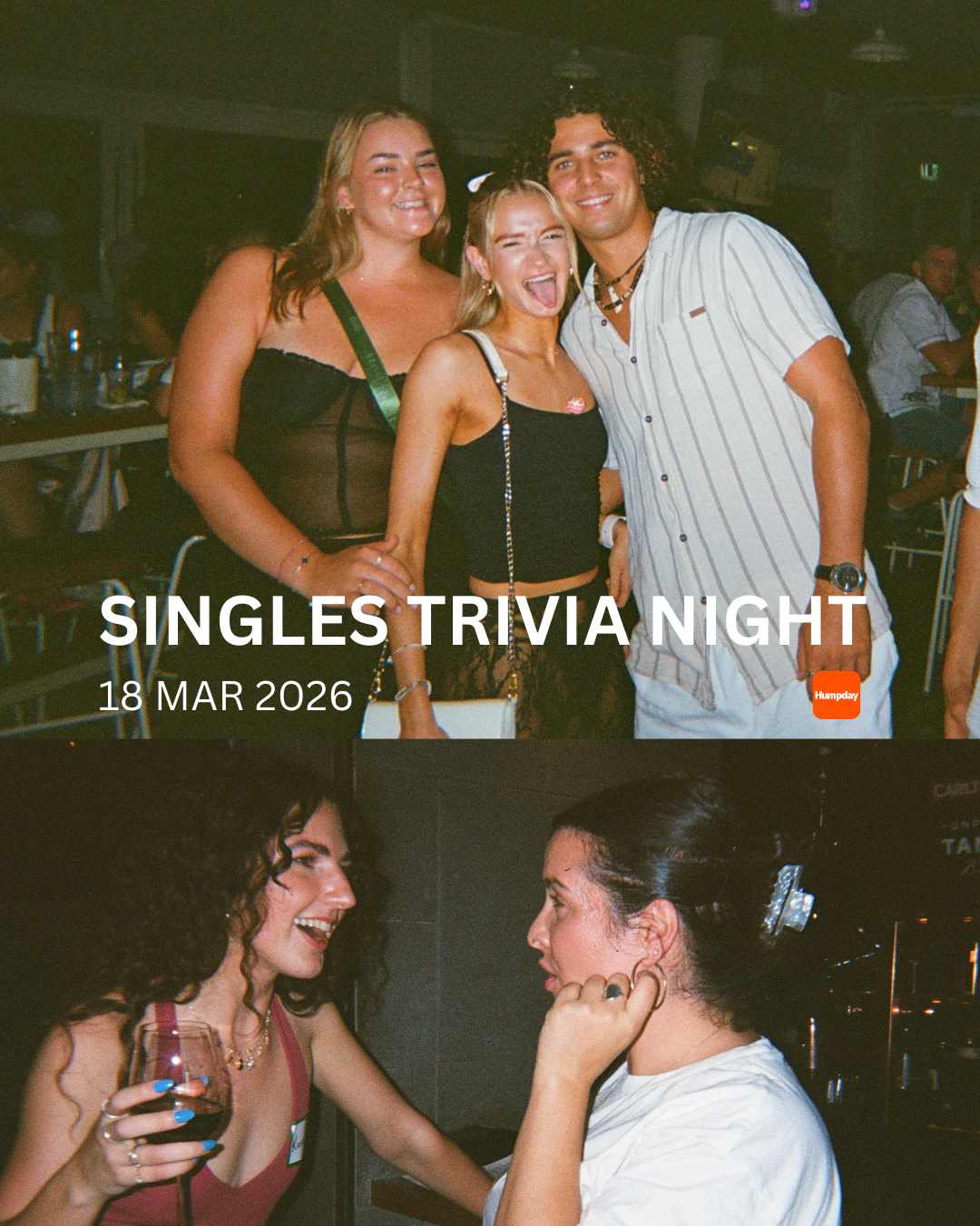 Humpday Singles Trivia Event 18 March 2026 How to meet people in person