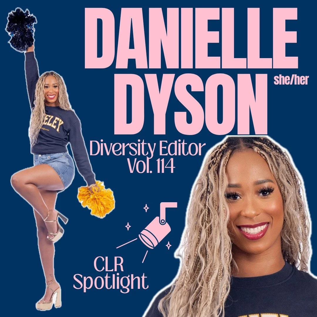 Today's CLR Spotlight features Diversity Editor Danielle Dyson (she/her)! Danielle is a joint JD and MPP (Master of Public Policy) student. Her favorite part of being on CLR is supporting and promoting diversity. On top of her involvement at the law
