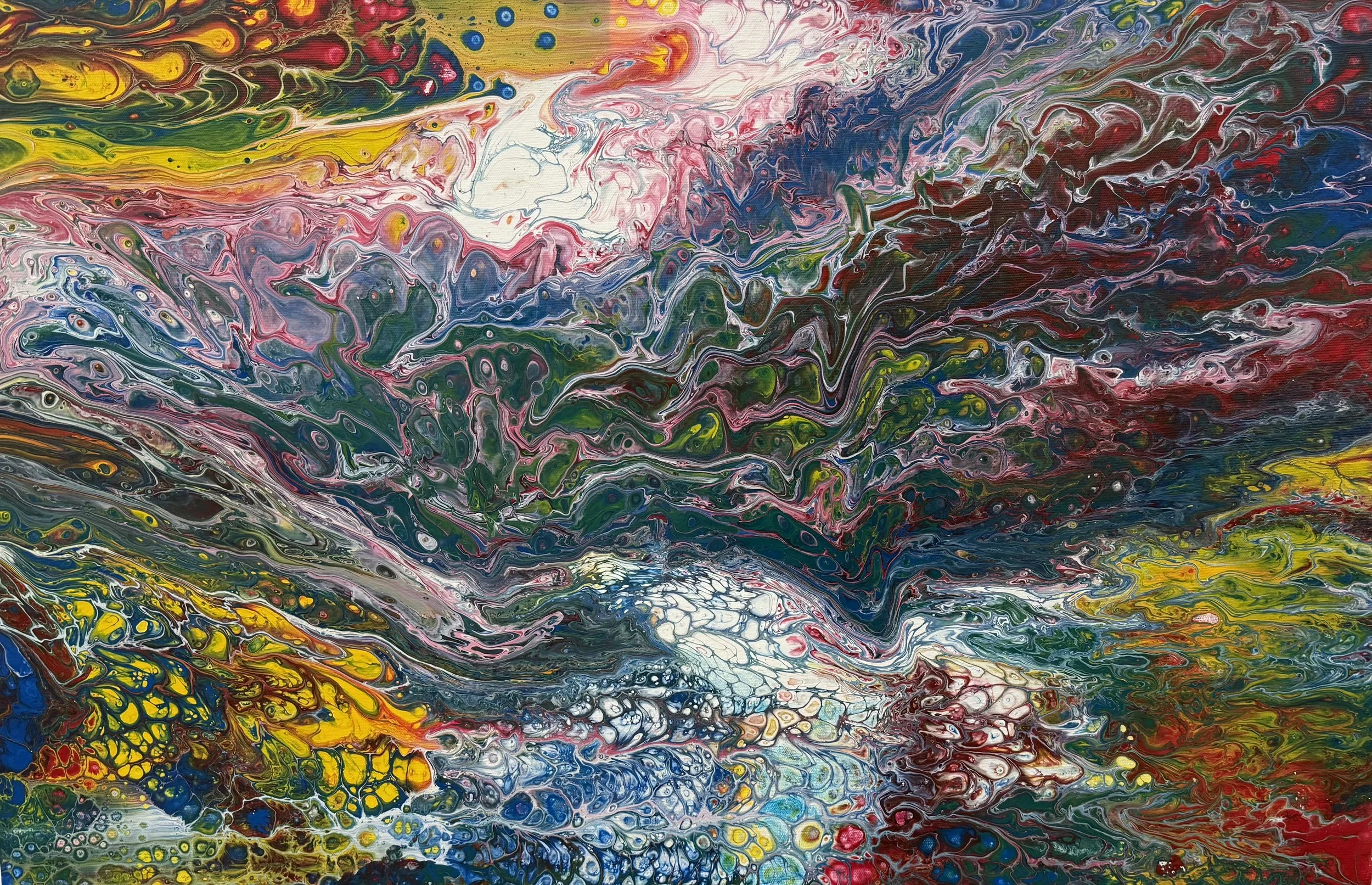 First place. Judith Villa "Celestial Emergence"