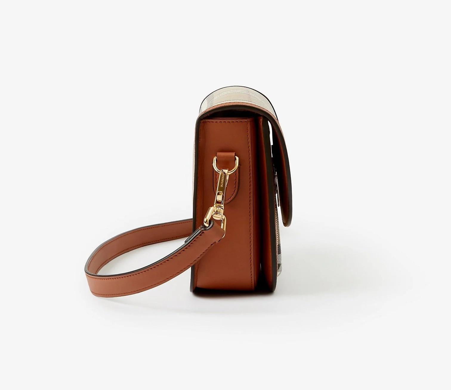 MBSTK0000973 - MBU007856 Burberry - Elizabeth Bag - Beige Check Brown Leather - Size Small - 807135621.JPG