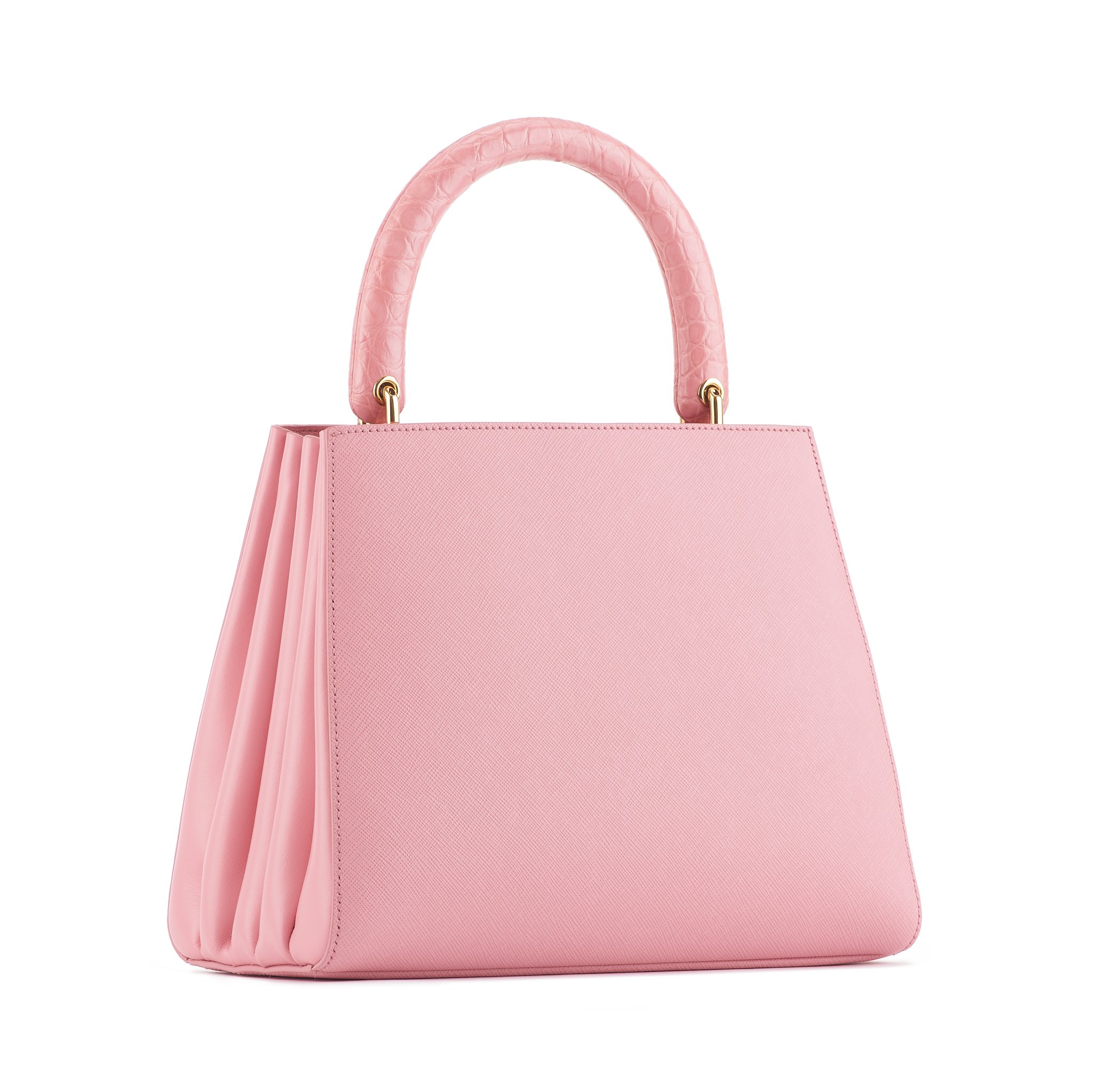 2025-12-19 - MBSTK0000989 - Prada - Borsa a Mano - Petal Pink Safiano Leather & Crocodile_img_2.jpg