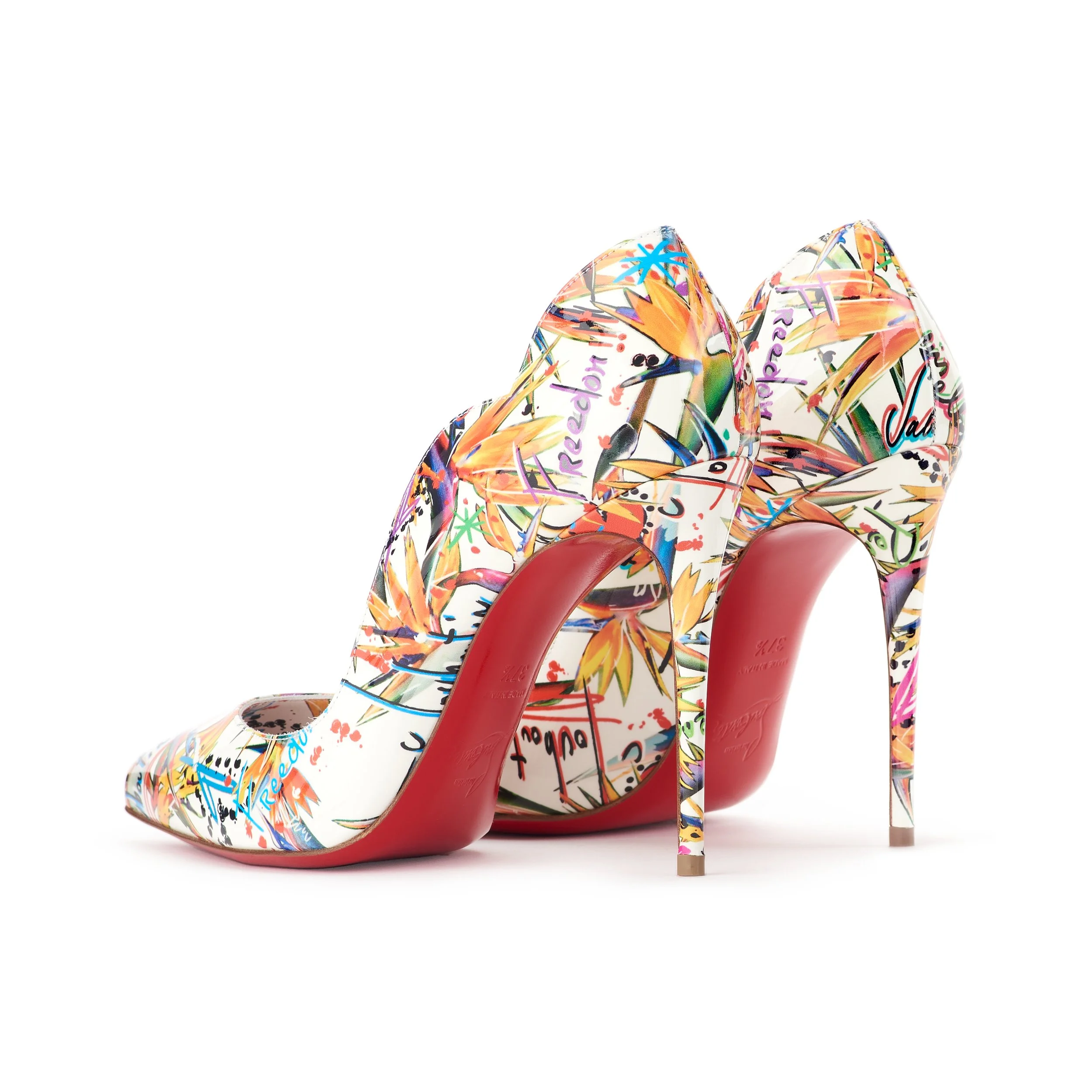 2025-12-18 - MBSTK0000365 - MBU00353  Christian Louboutin - Hot Chic Pumps - Limited Ed Freedom Patent 10 cm - Size 37.5_img_2.jpg