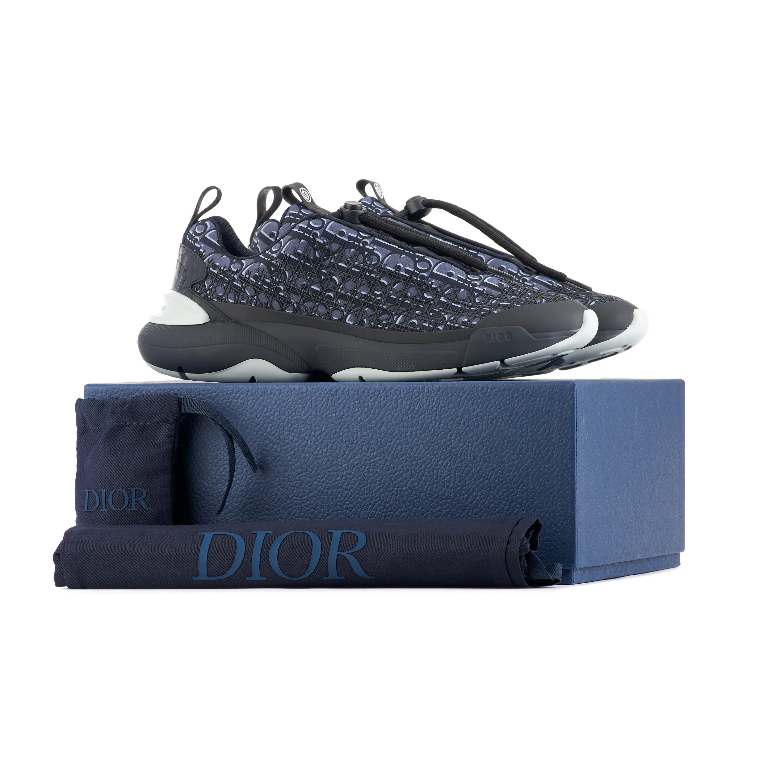 2025-12-22 - MBSTK0001016 - Dior - B24 Sneakers - Black Oblique Monogram - Size 43.5_img_1.jpg