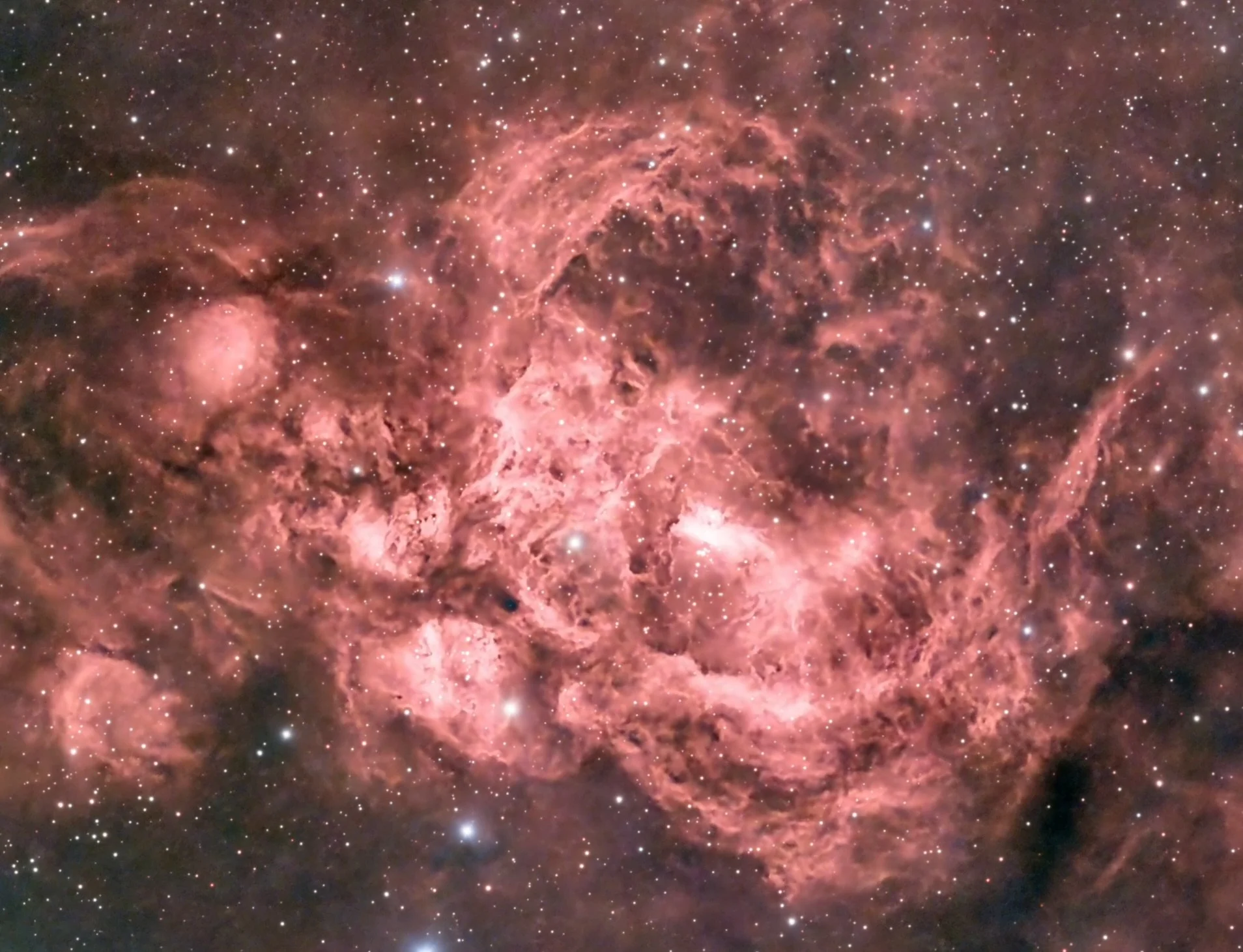 Cat’s Paw and Lobster Nebulae