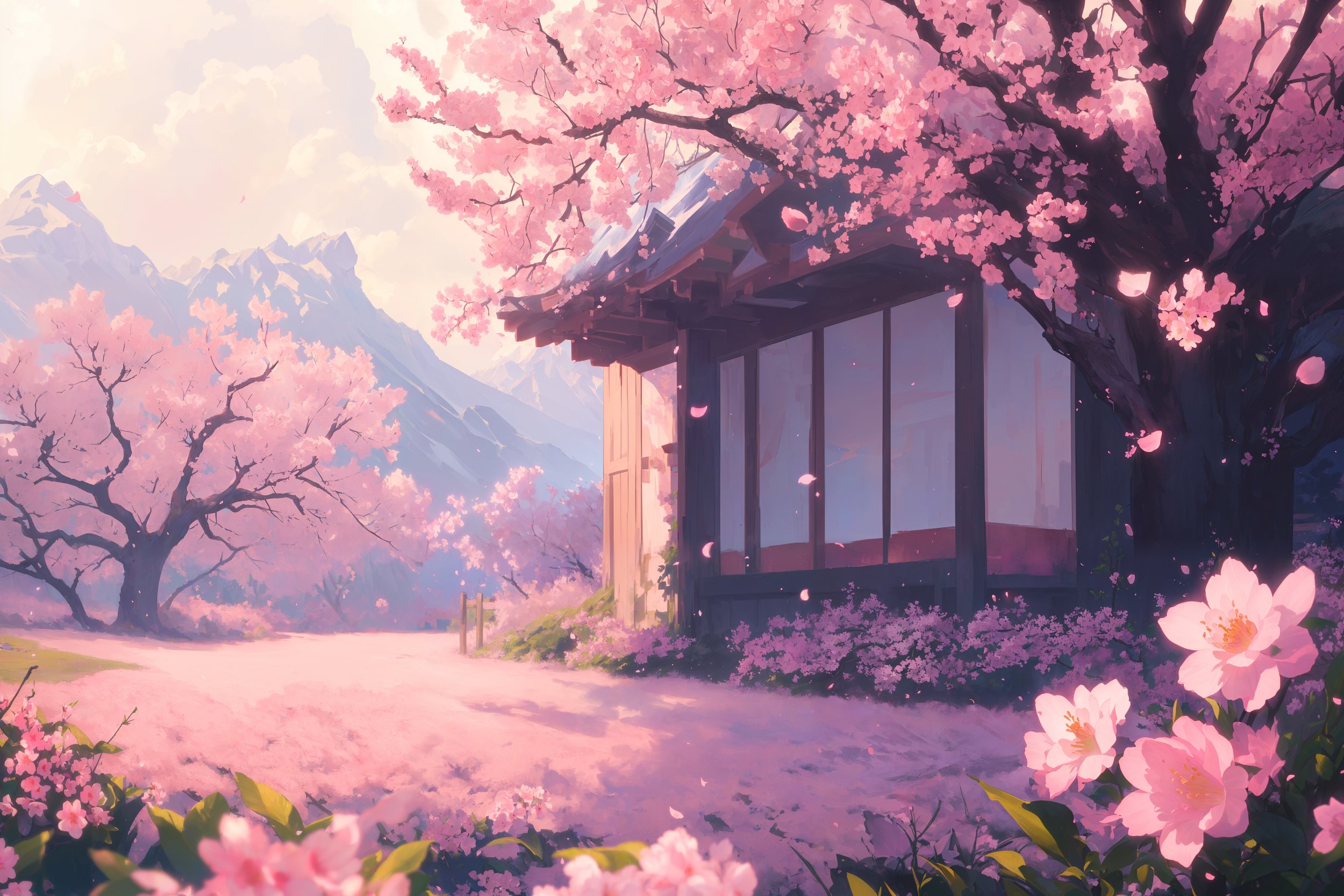 4k Anime Cherry Blossom Wallpaper — papr