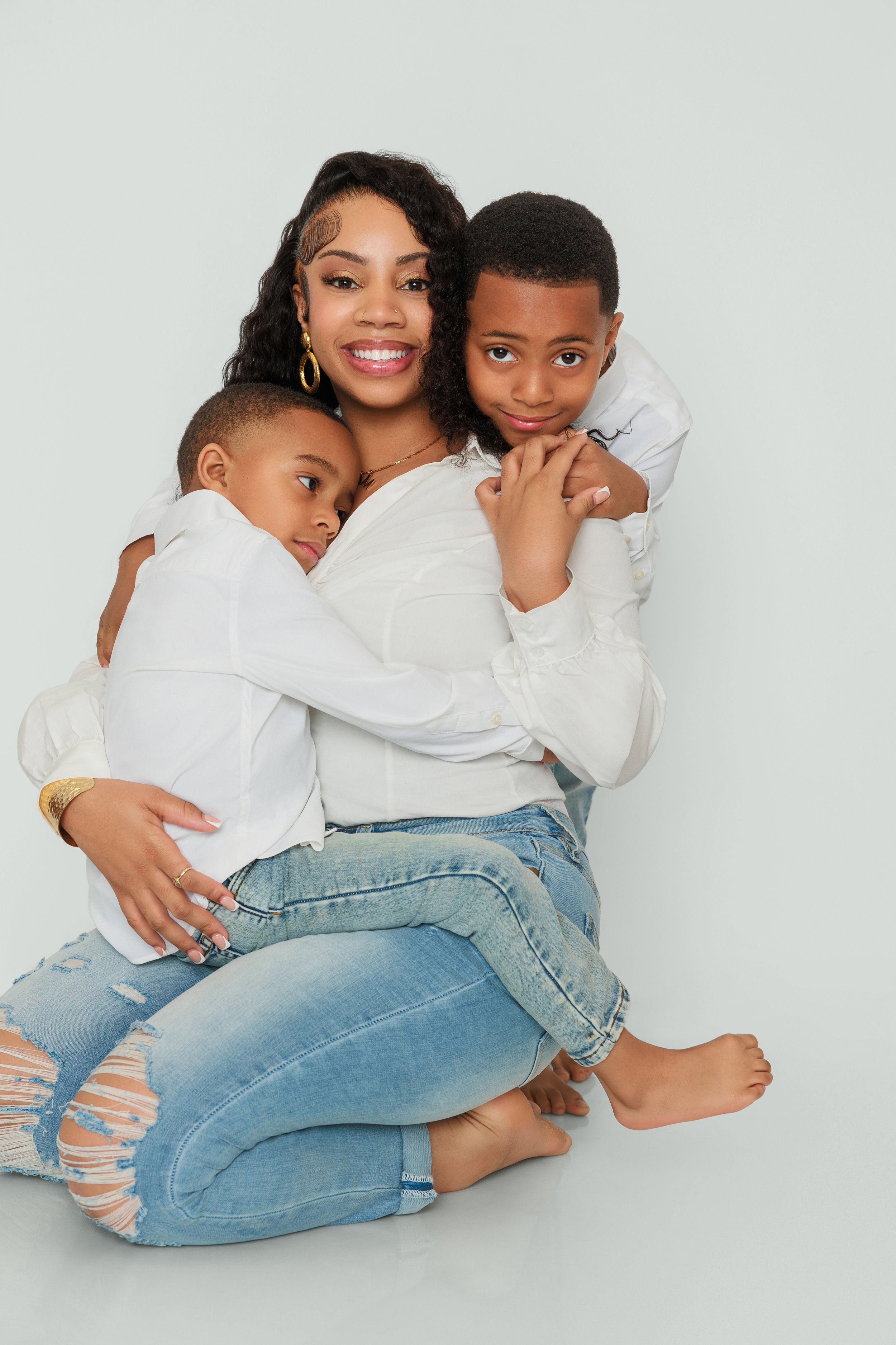 Memphis Family Photographer Mother and Sons Portrait Hadonicas Photography