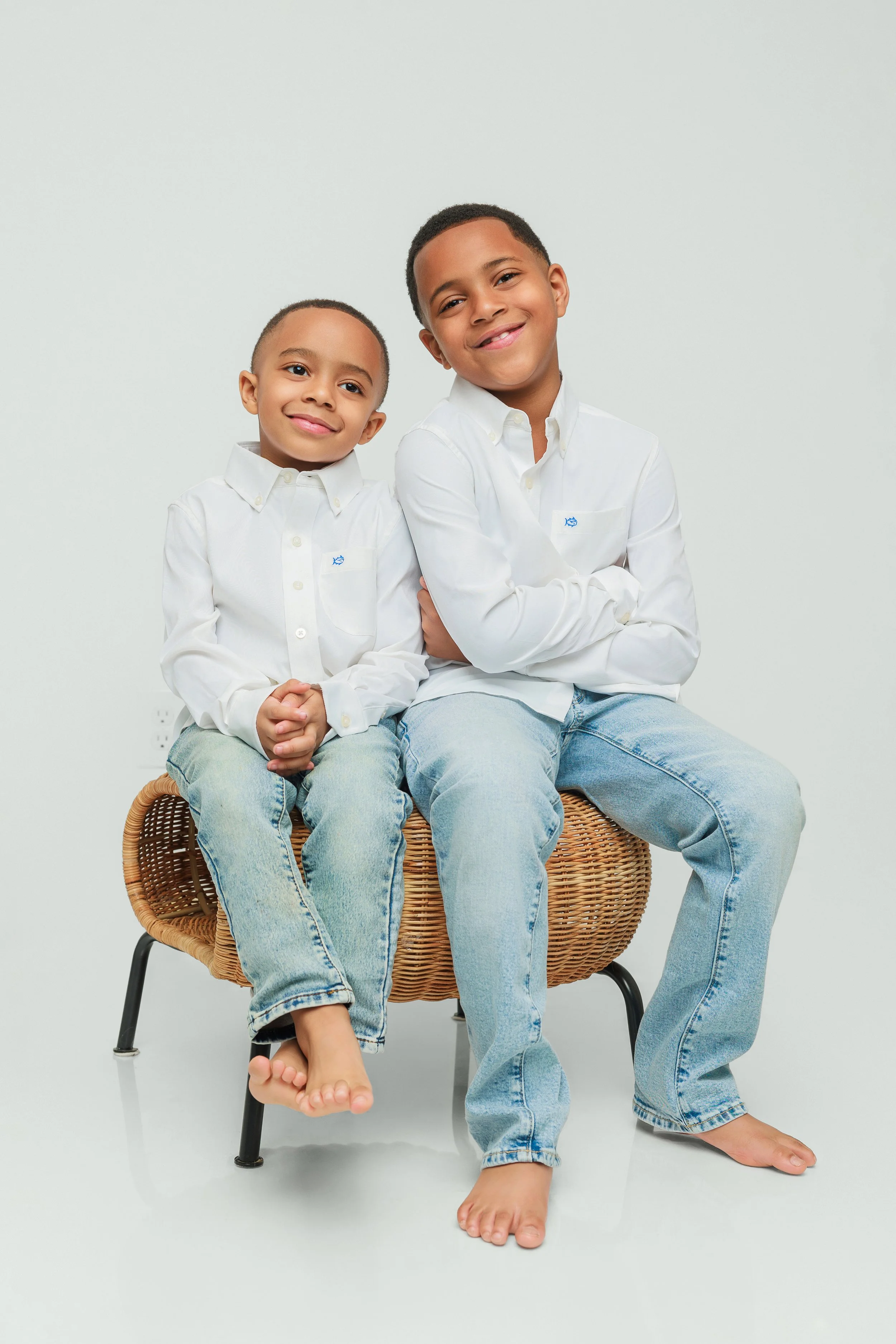 Memphis Sibling Portrait Classic Studio Family Photography Hadonicas
