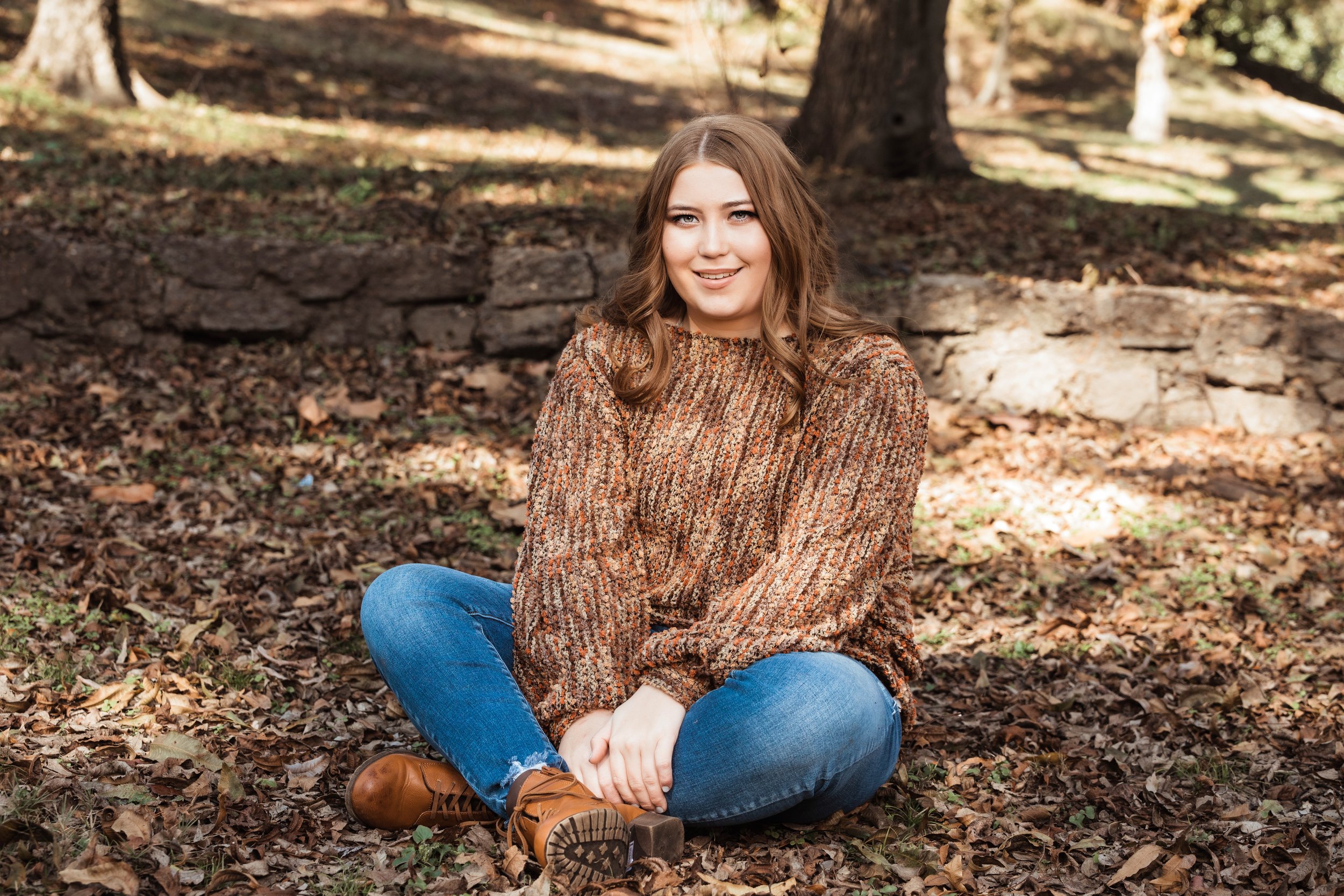 Outdoor Senior Photos Memphis TN Caitlyn Fall Portrait Session
