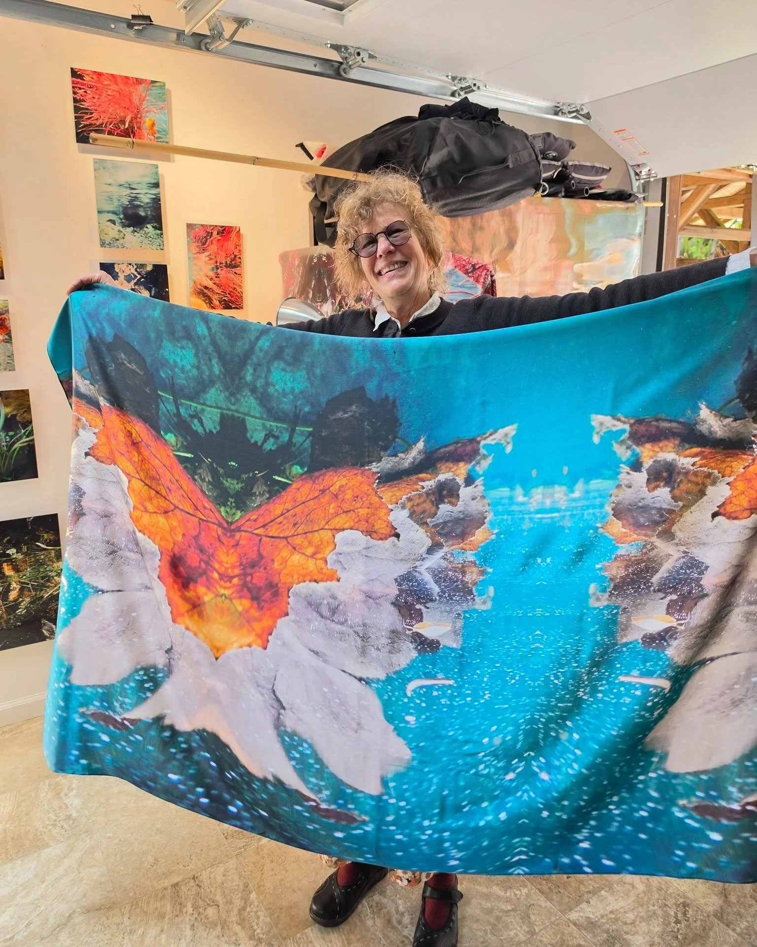 Gail McDowell shares a piece of her underwater photography printed on a silk sarong at her Arcata studio. 

NCOS Weekend 2 runs next Saturday and Sunday from 10am to 5pm. Check your local galleries and art-loving businesses for a physical guidebook, 