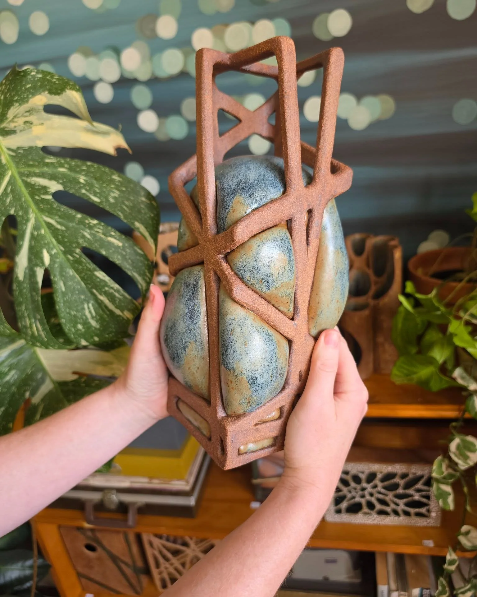 Vanessa Veck shared her kinetic ceramic creations in Arcata during weekend 1 of North Coast Open Studios. Scroll for a video of one of the kinetic (moving) pieces.

NCOS Weekend 2 runs next Saturday and Sunday from 10am to 5pm. Check your local galle