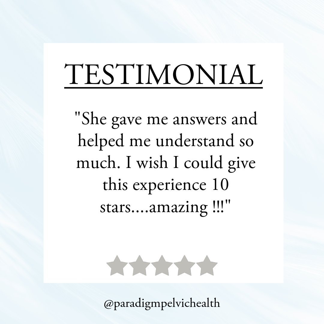 When someone's been told their entire life that their issue is a bladder problem, but you reproduce their symptoms while assessing their pelvic floor...These are the kinds of reviews you get. ✨

#pelvicfloor #pelvichealth #pelvicfloorphysicaltherapy 
