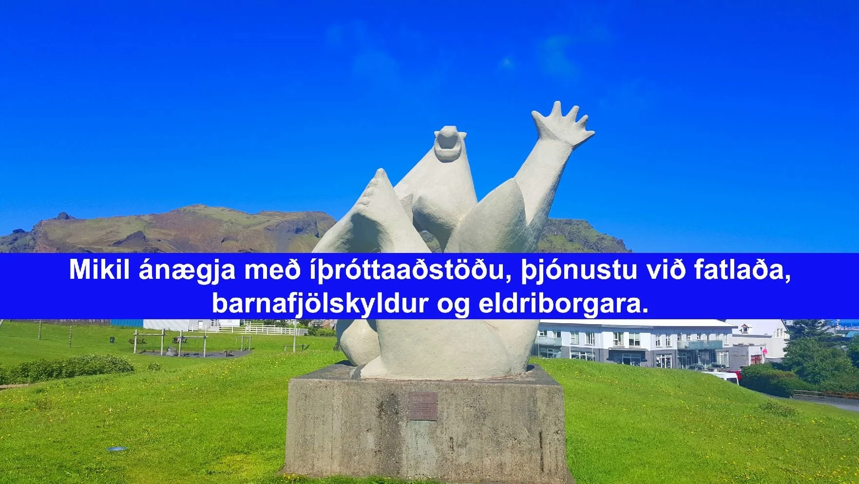 98% þeirra sem tóku afstöðu sögðust ánægð með íþróttaaðstöðu í Vestmannaeyjum