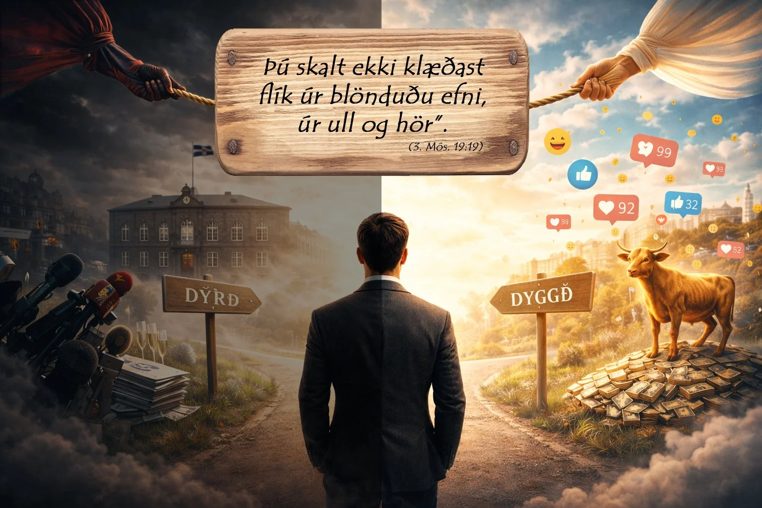 Ull og hör: Óvænt gagnrýni á samfélagsmiðla og stjórnmál