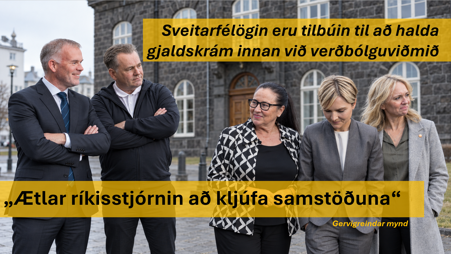 Ætlar ríkisstjórnin að klúfa samstöðuna?