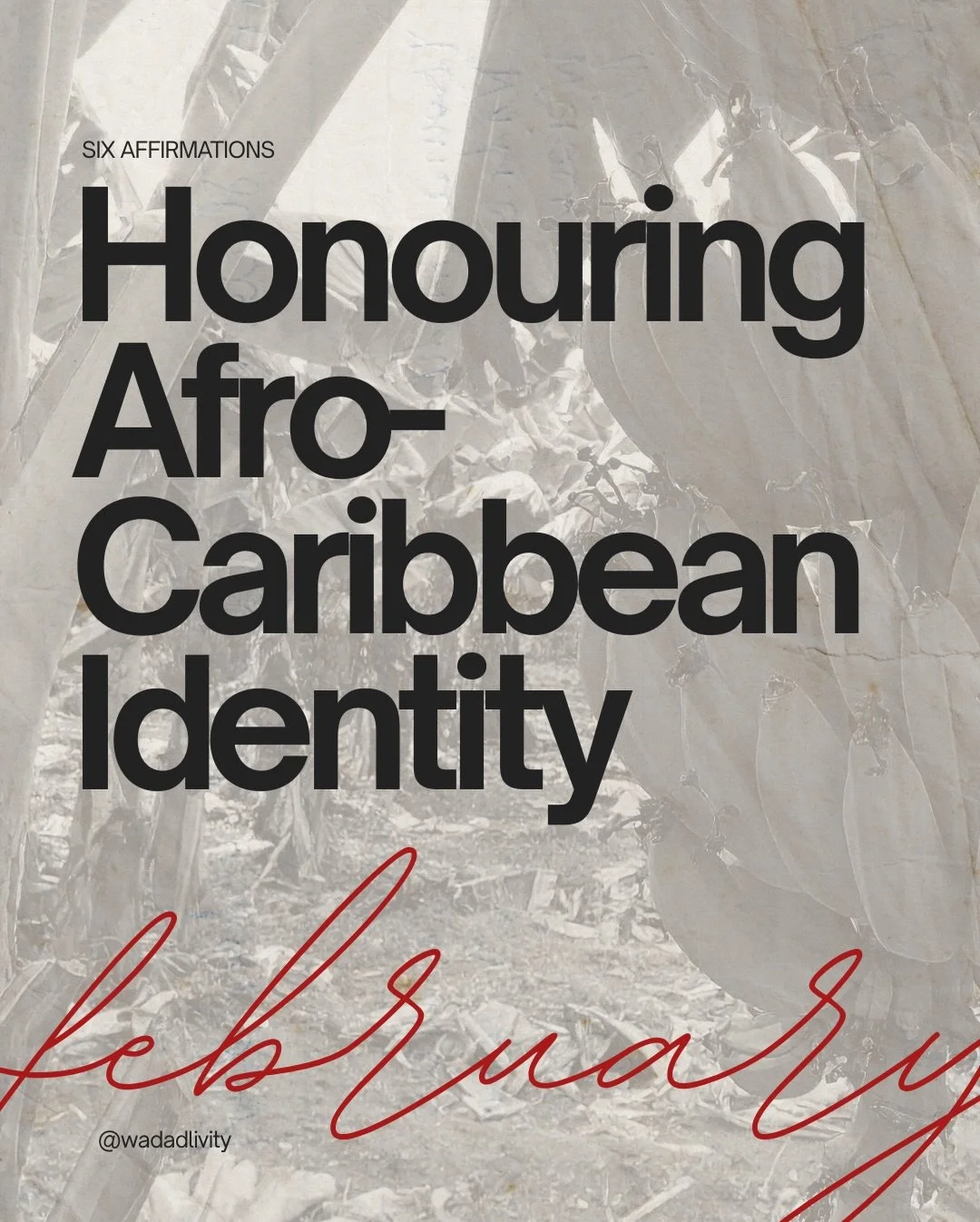 6 AFFIRMATIONS Honouring Afro-Caribbean Identity 

It is a privilege and a blessing to be born and raised in the Caribbean. As we enter February, here is a reminder that Afro‑Caribbean identity is brilliance, softness, strength, individuality, and so