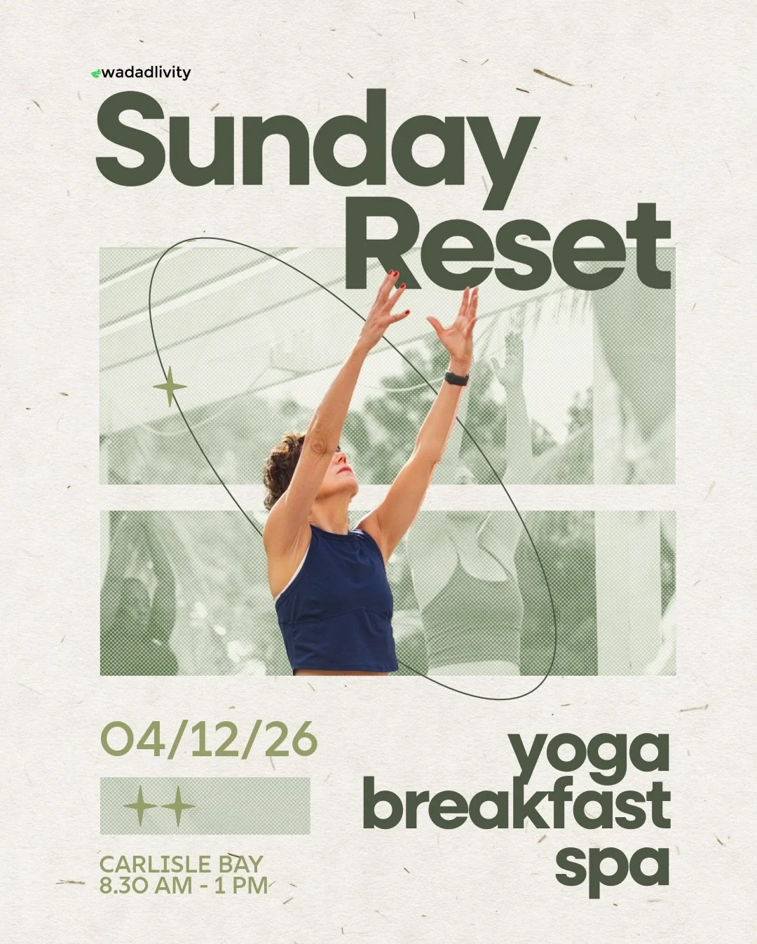 Wadadlivity&rsquo;s 💫 Sunday Reset 💫 is back and this year, we&rsquo;re taking the experience even higher.

We&rsquo;re delighted to return to @carlisle_bay_antigua with a more intimate group, a newly added canopy over the beachfront yoga pavilion,