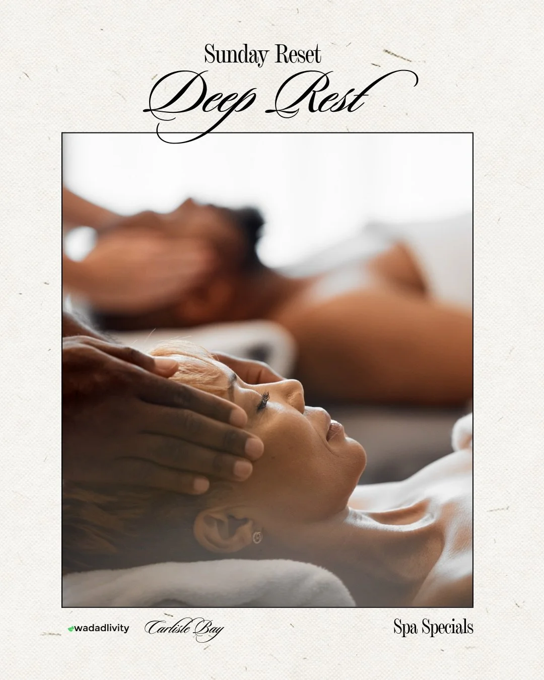 The Art of Unwinding ✨

For Sunday Reset: Deep Rest Edition, CARA Organic Spa has curated a trio of 30‑minute rituals designed to soften the body, quiet the mind, and invite a deeper exhale.

Hand‑blended oils, intuitive touch, and the gentle rhythm 