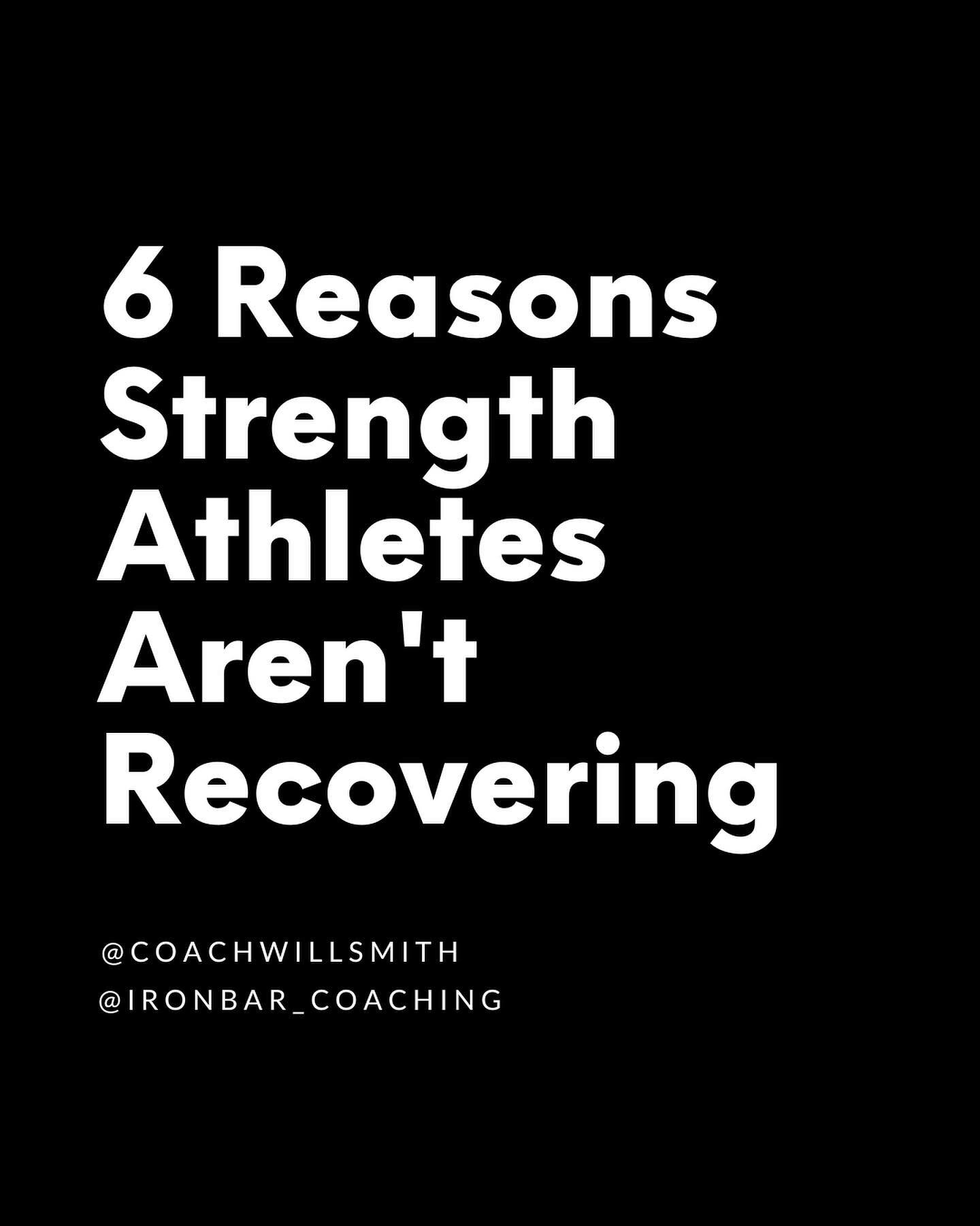 Do you perceive your recovery to be trash? 🗑️ 

Ever wondered why other athletes seem to be able to handle volume at an intensity that would bury you? 🪦 

&mdash;&mdash;&mdash;&mdash;&mdash;
Hi I&rsquo;m Will, strongman, powerlifter and all round s