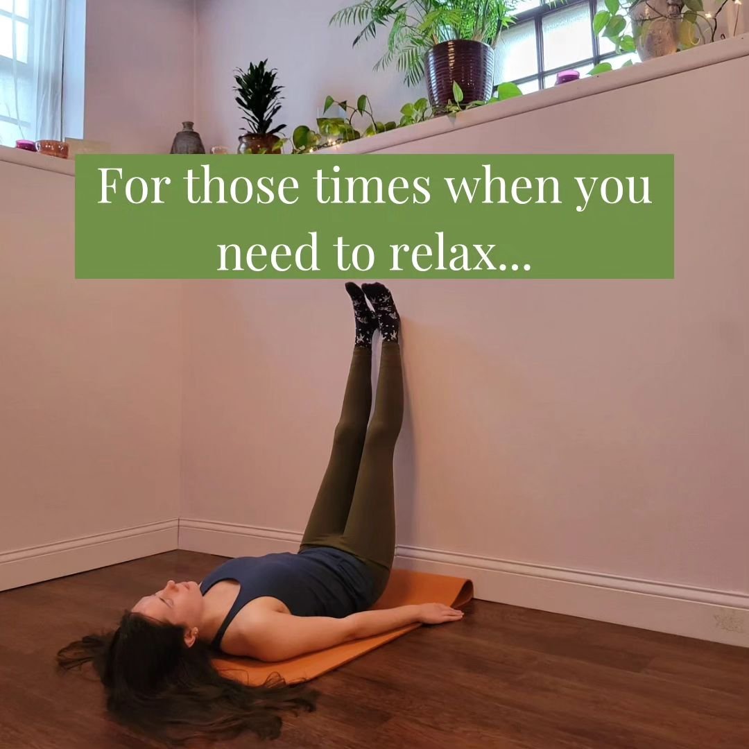 Bringing your legs up the wall is great to do whenever you're feeling anxious, need to take a break, or are winding down for bed. 

This pose is fantastic because it is grounding and relaxing, while also circulating fresh lymph fluid around the body.
