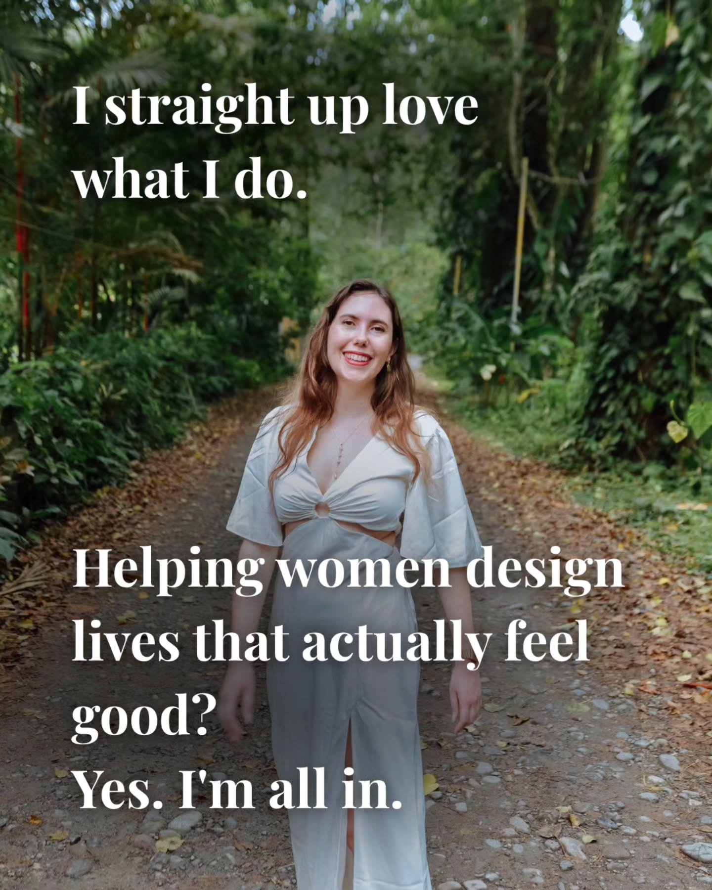 Truth? I&rsquo;m obsessed with the work I do.

Every woman I coach is on a completely different journey&mdash;and that&rsquo;s what makes it so beautiful.

Through my Whole Self Approach, we&rsquo;re not just ticking boxes.

We&rsquo;re creating live
