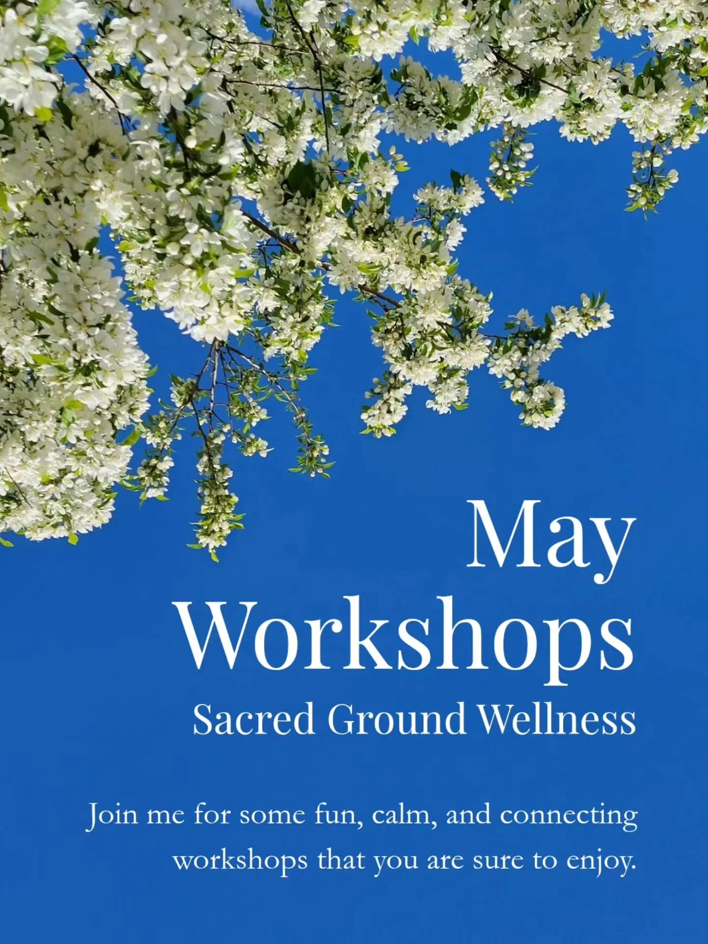 I'm quite excited about sharing these spring workshops with you all! Both are opportunities to have fun, feel calm, and connect with yourself in a meaningful way. 

Embodied Breathwork
Friday May 8th, 7-8:30p
Yoga Sanctuary
Through weaving together o
