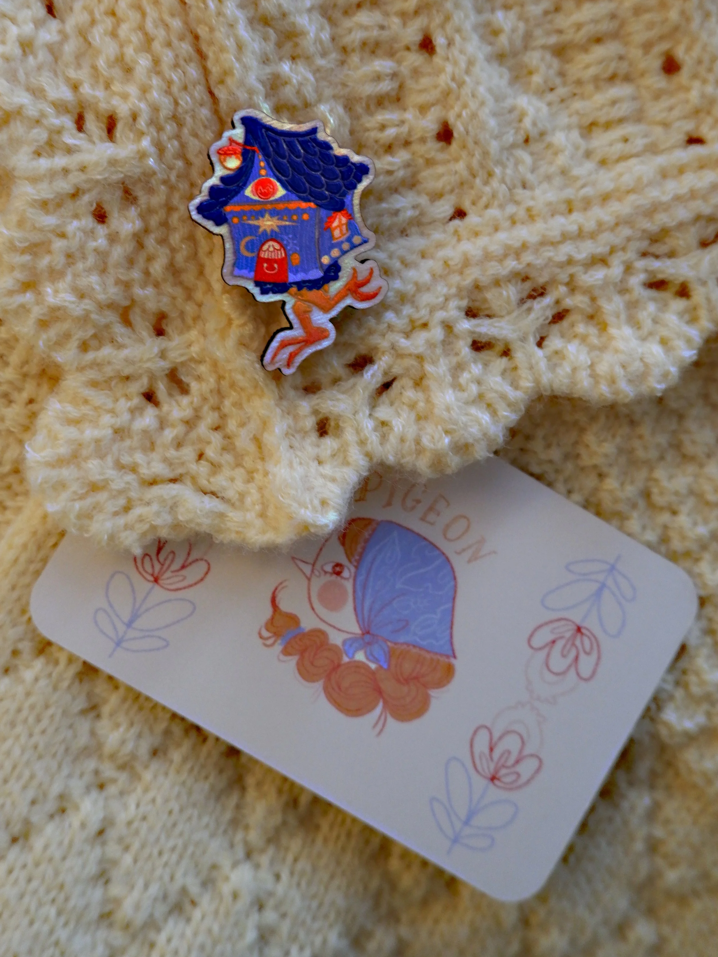 Baba Yaga | Wooden pin
