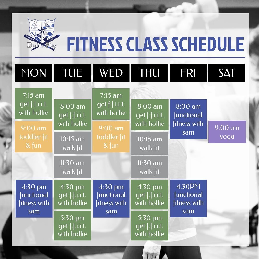 Have you tried one of our fitness classes yet?  You don&rsquo;t have to be a member to take classes and any class can be modified to suit your fitness level.  Come join the fun and get healthy and fit!  Link in profile for more info.

#doubleplayfitn