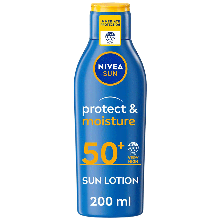 NIVEA SUN Protect &amp; Moisture Sun Cream Lotion SPF50+ 200ml