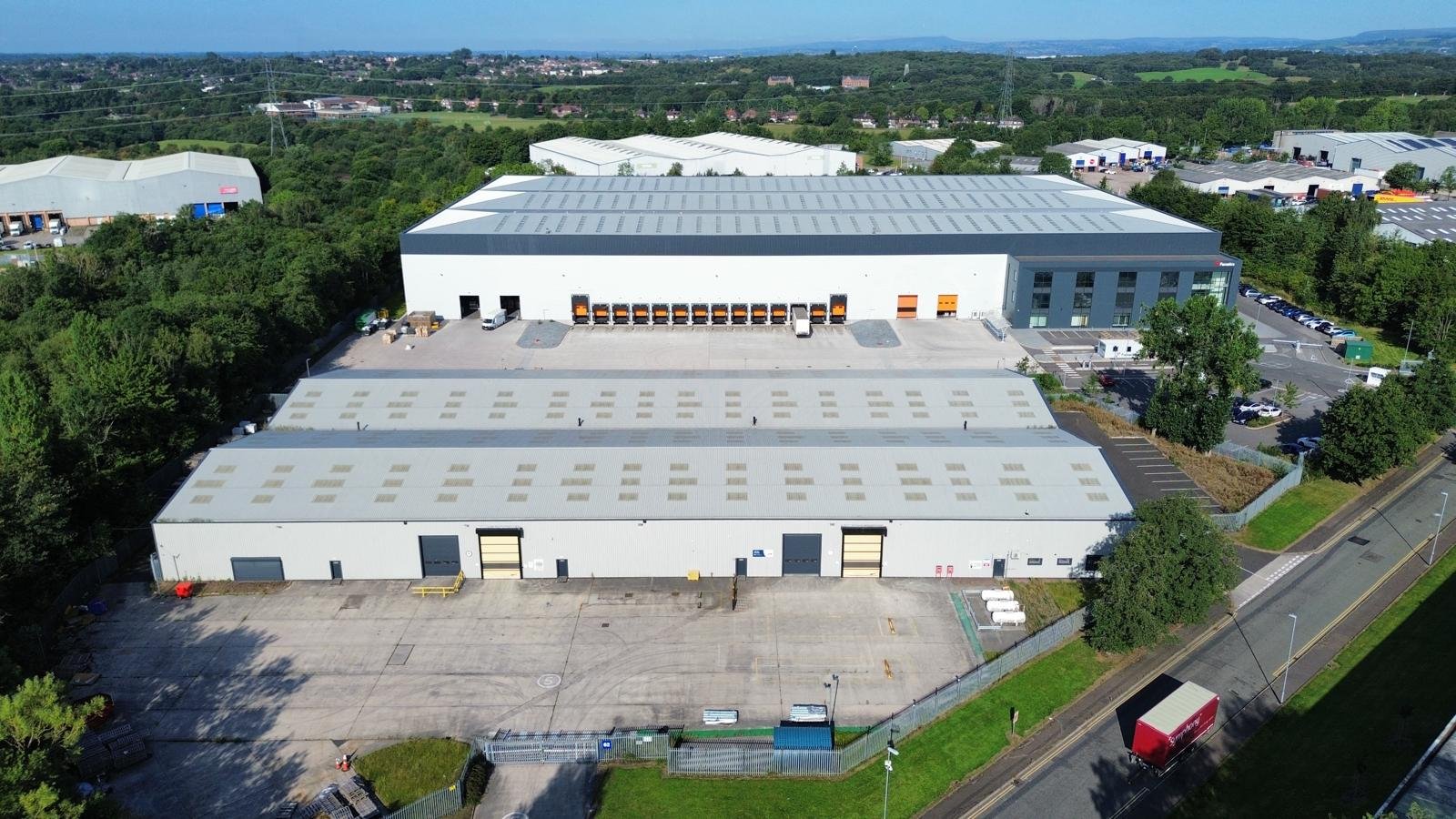 Aerial of Unit 62 Stakehill Industrial Estate