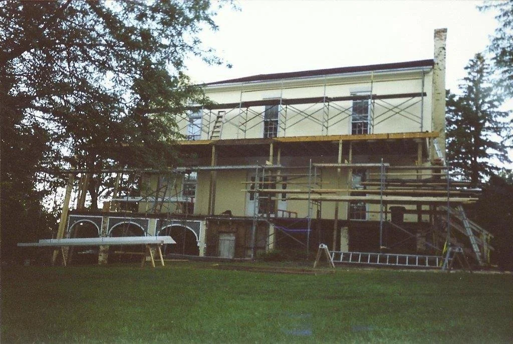Thomas Cole house under renovation in 2001