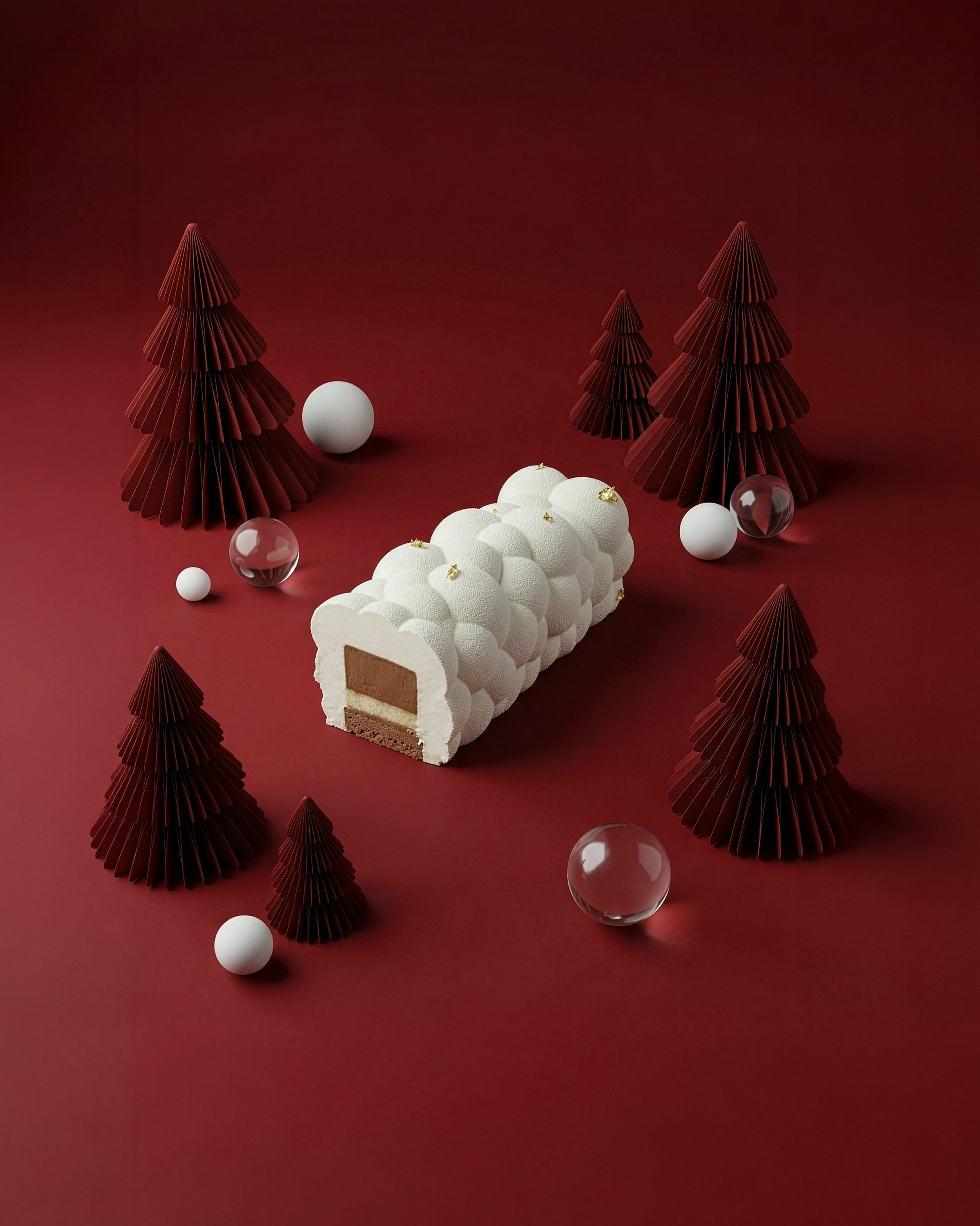 Vanilla & Coffee Bûche de Noël (6p) – Pickup in Brussels & Leuven