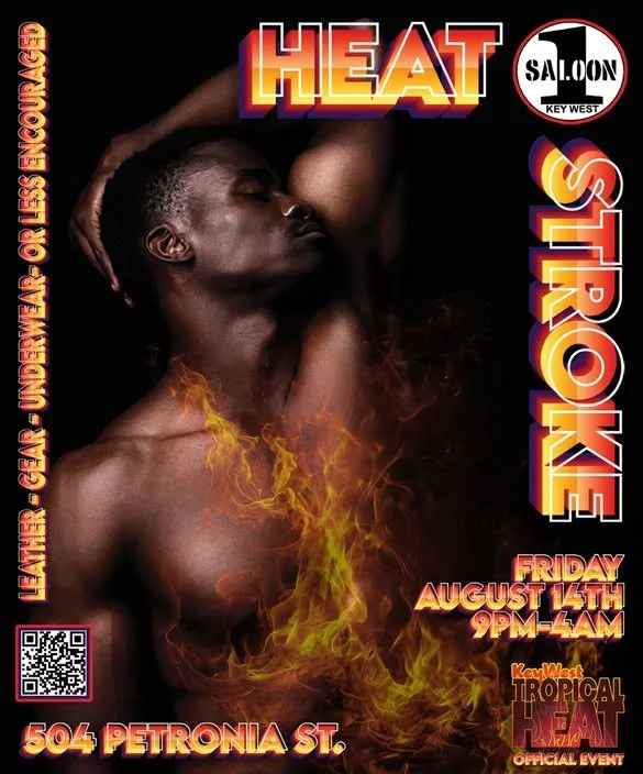 Heat Stroke at Saloon1 - Tropical Heat Poster