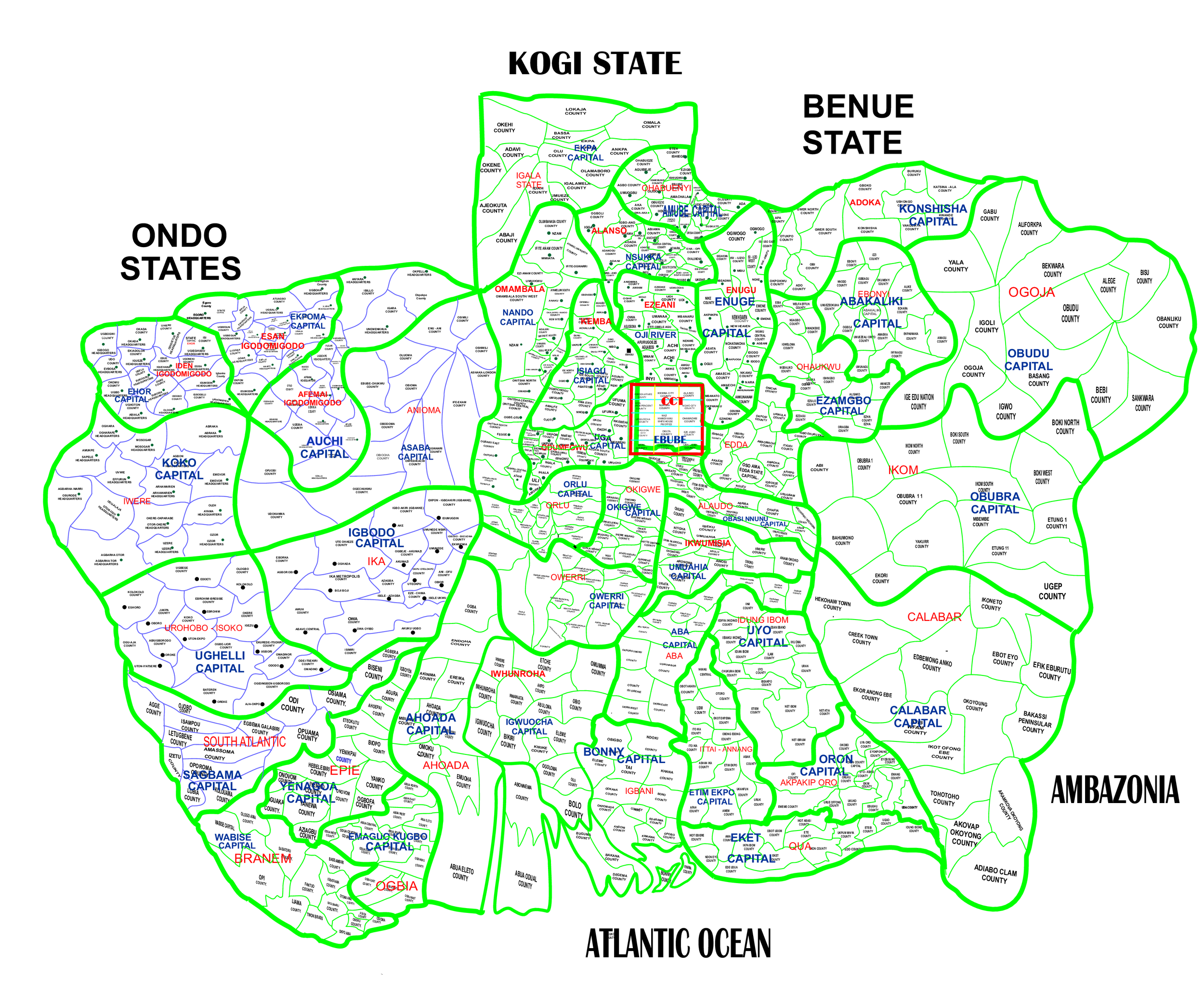 Updated Biafra Map Biafra Republic Government In Exile Updated Biafra Map Biafra Republic Government In Exile