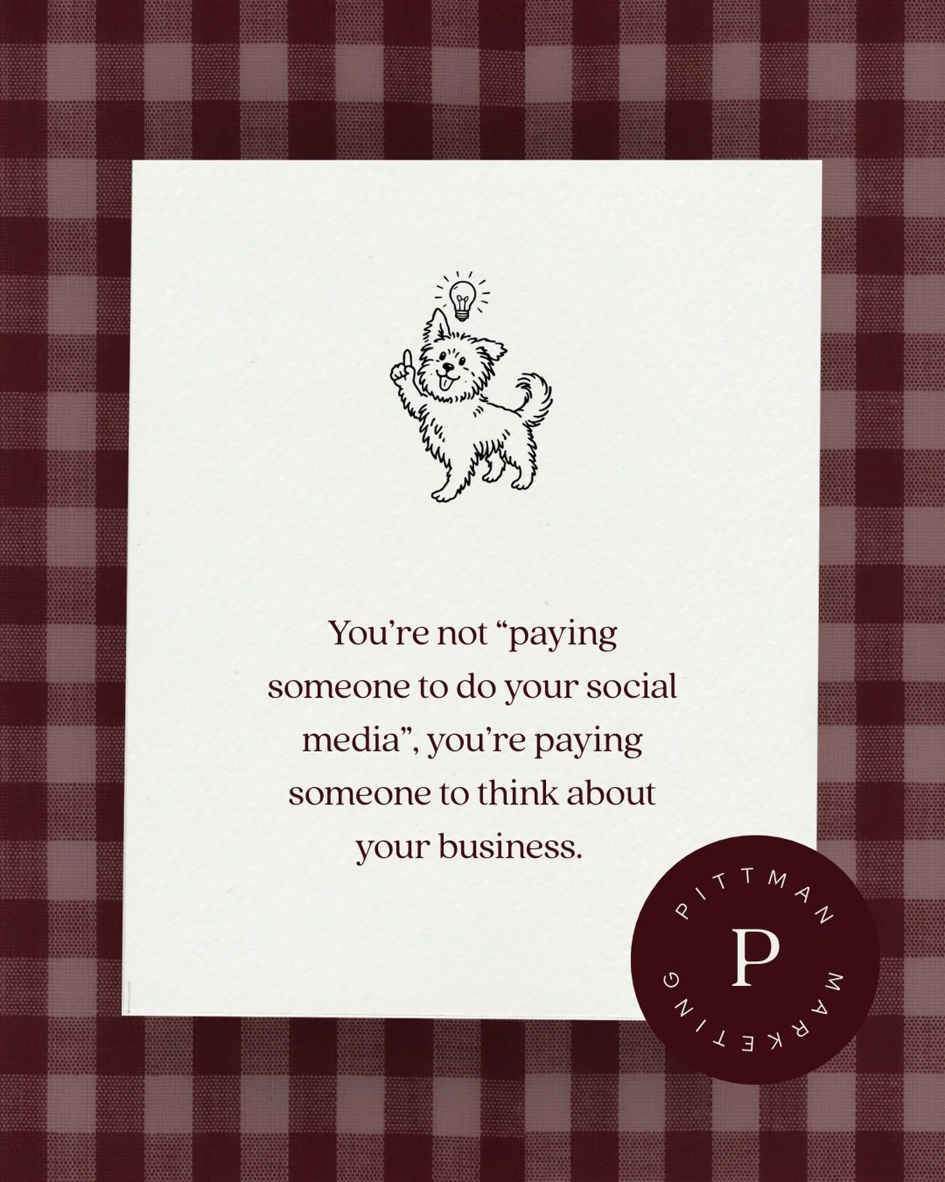 Good social media starts with understanding your business - not just posting for it.