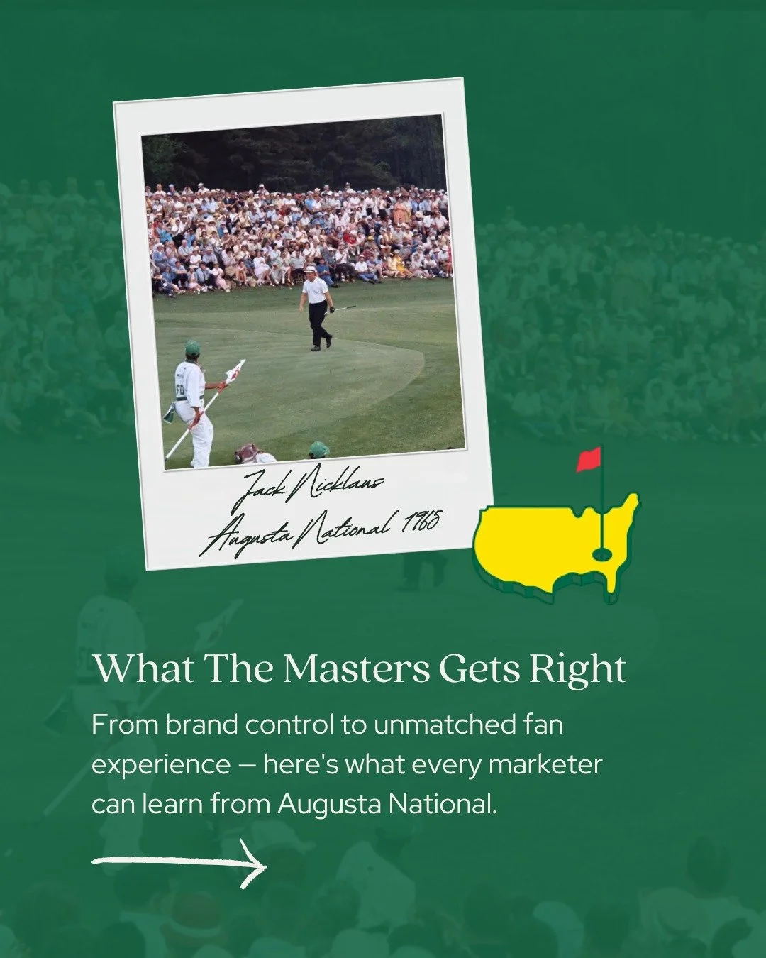 🏌️&zwj;♂️ What can a golf tournament teach us about elite marketing? A lot, actually. The Masters isn&rsquo;t just a sporting event, it&rsquo;s a masterclass in branding, experience, and storytelling.

From iconic traditions to meticulous brand cont