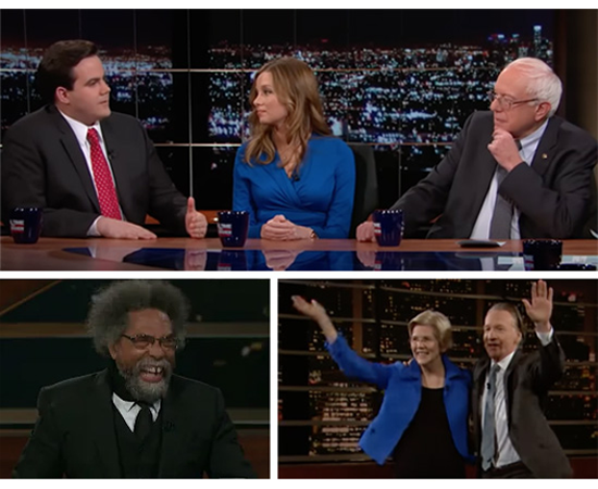 3 pictures of the Real Time with Bill Maher show