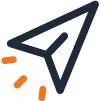arrow icon pointing to the upper right