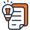 paper with a light bulb icon