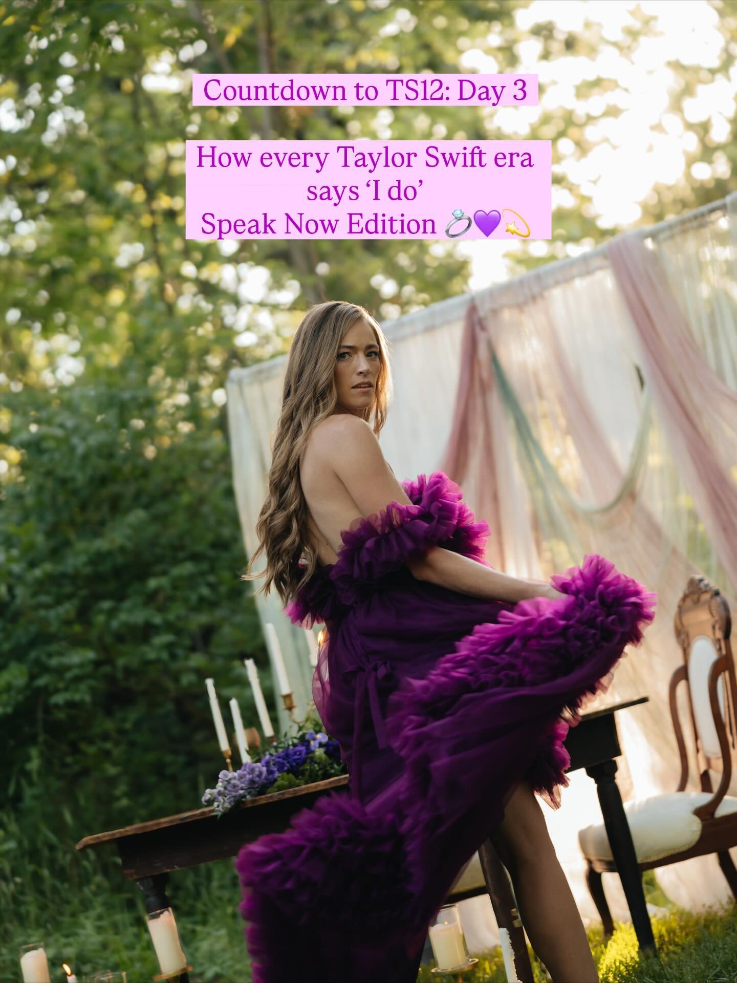 Day 3 β‘οΈ Speak Now πππ°π« Let us know in the comments-would you object to this wedding theme?! 
@taylorswift  and @killatrav we’ve got your dream wedding right here! 
Location // Clark Tower
Planner + Designer; Vintage Furniture // @annatav