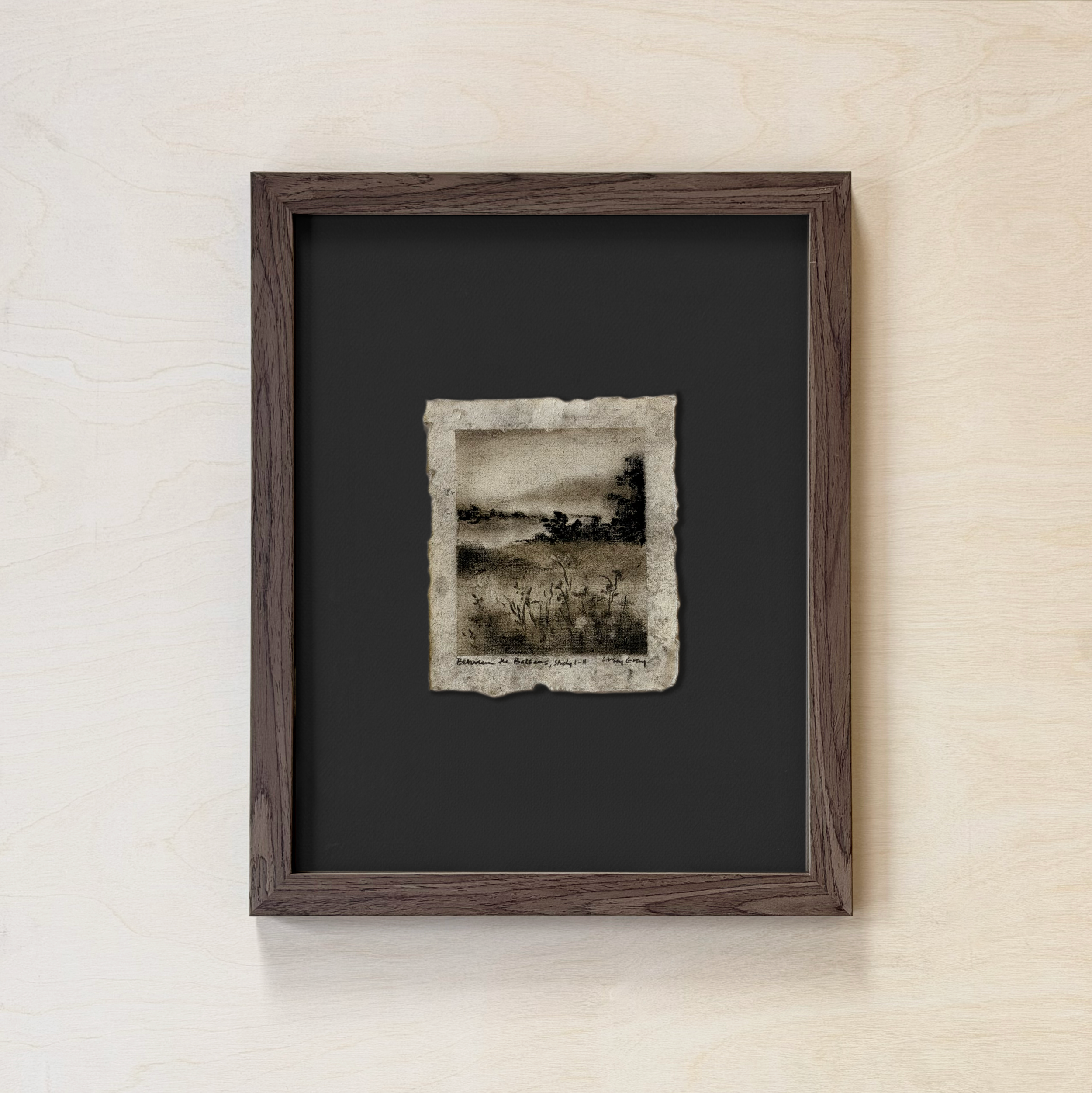 LinseyGray_PaperStudies-BetwTheBalsamsI-II_FrameOpt-Walnut+Black.png