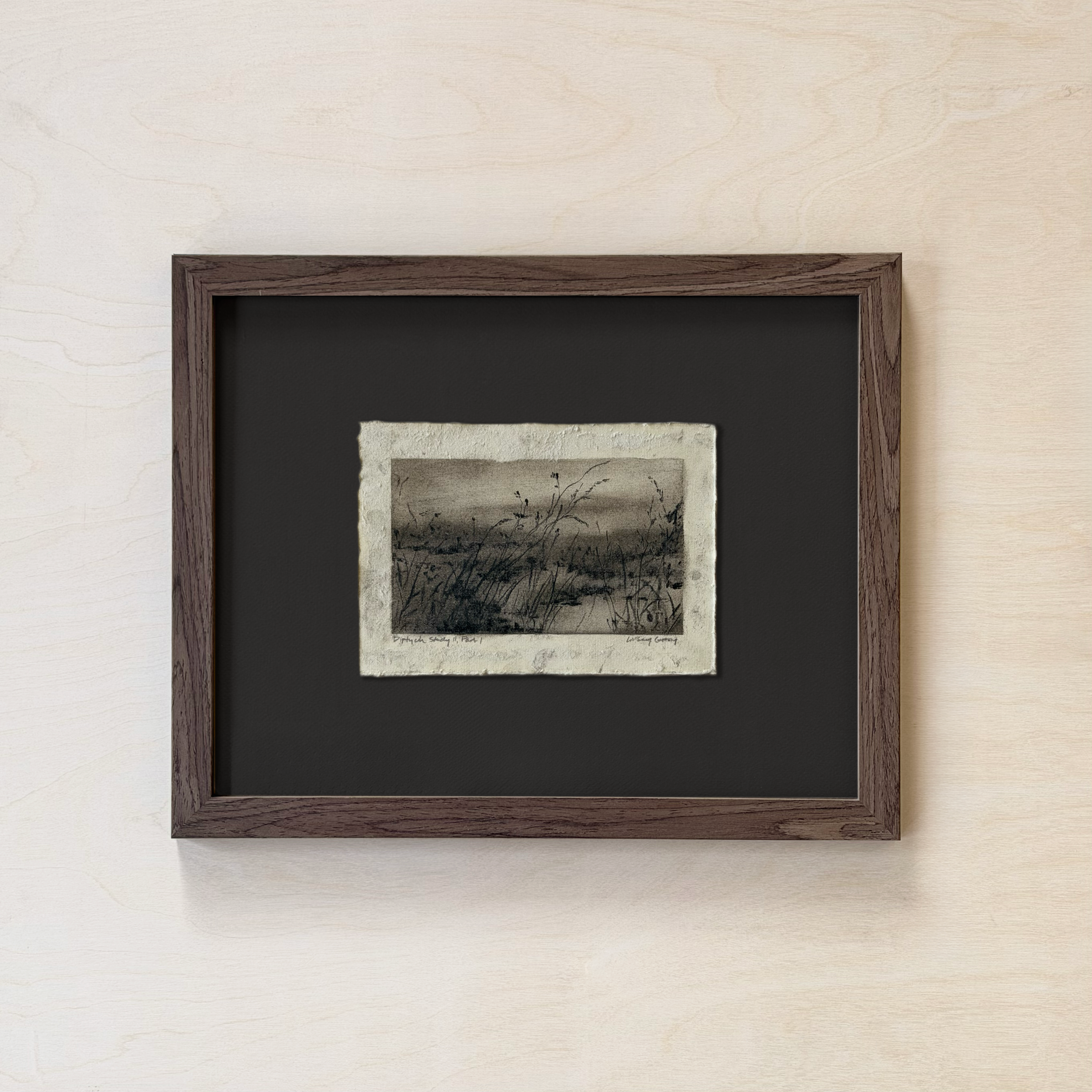 LinseyGray_PaperStudies-DiptychStudyIIPartI_FrameOpt-Walnut+Black.png