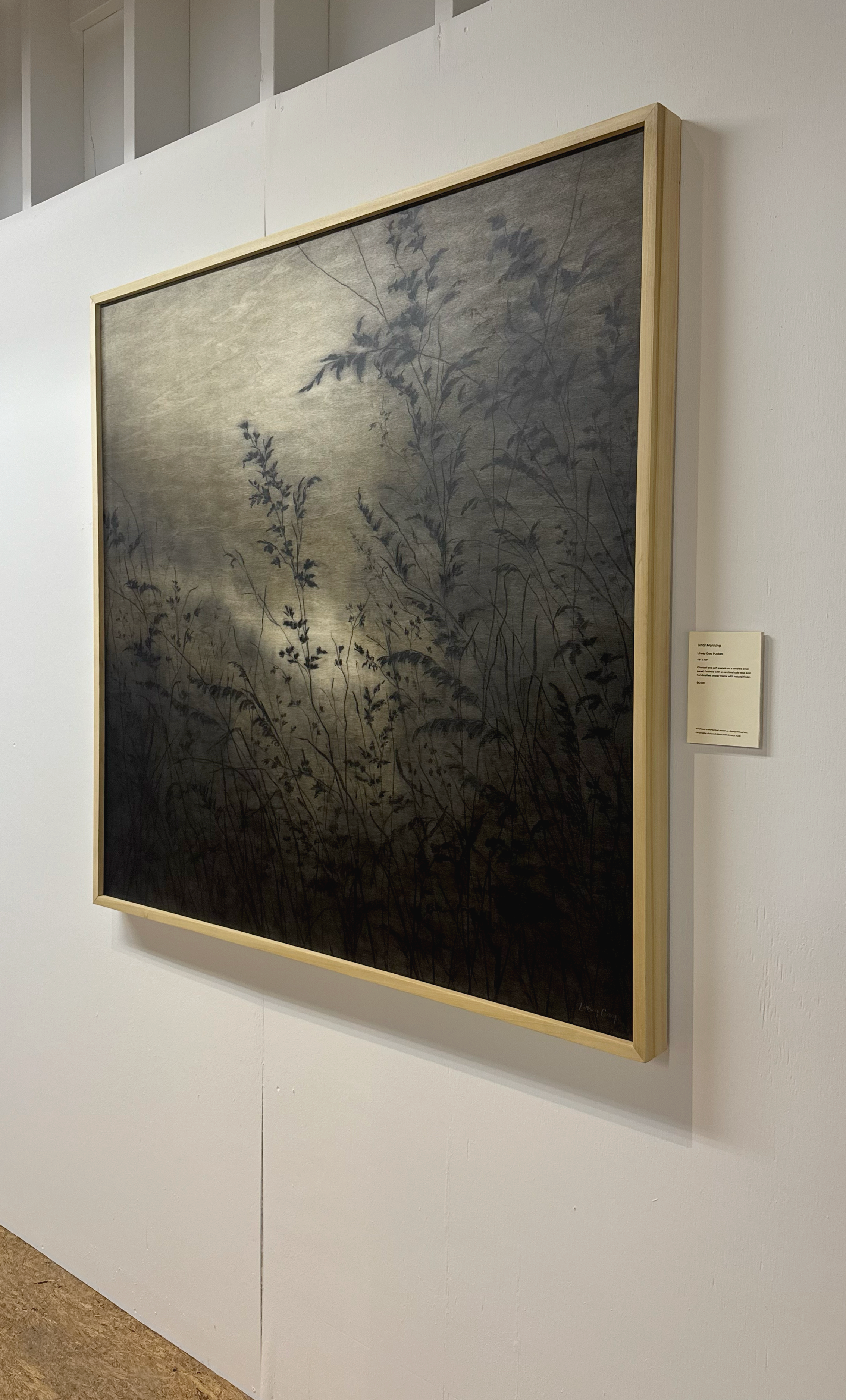 LinseyGray_OriginalArtwork_CharcoalOnWood-BreatheNowExhibition2025-UntilMorning48x48-exhibit2.png