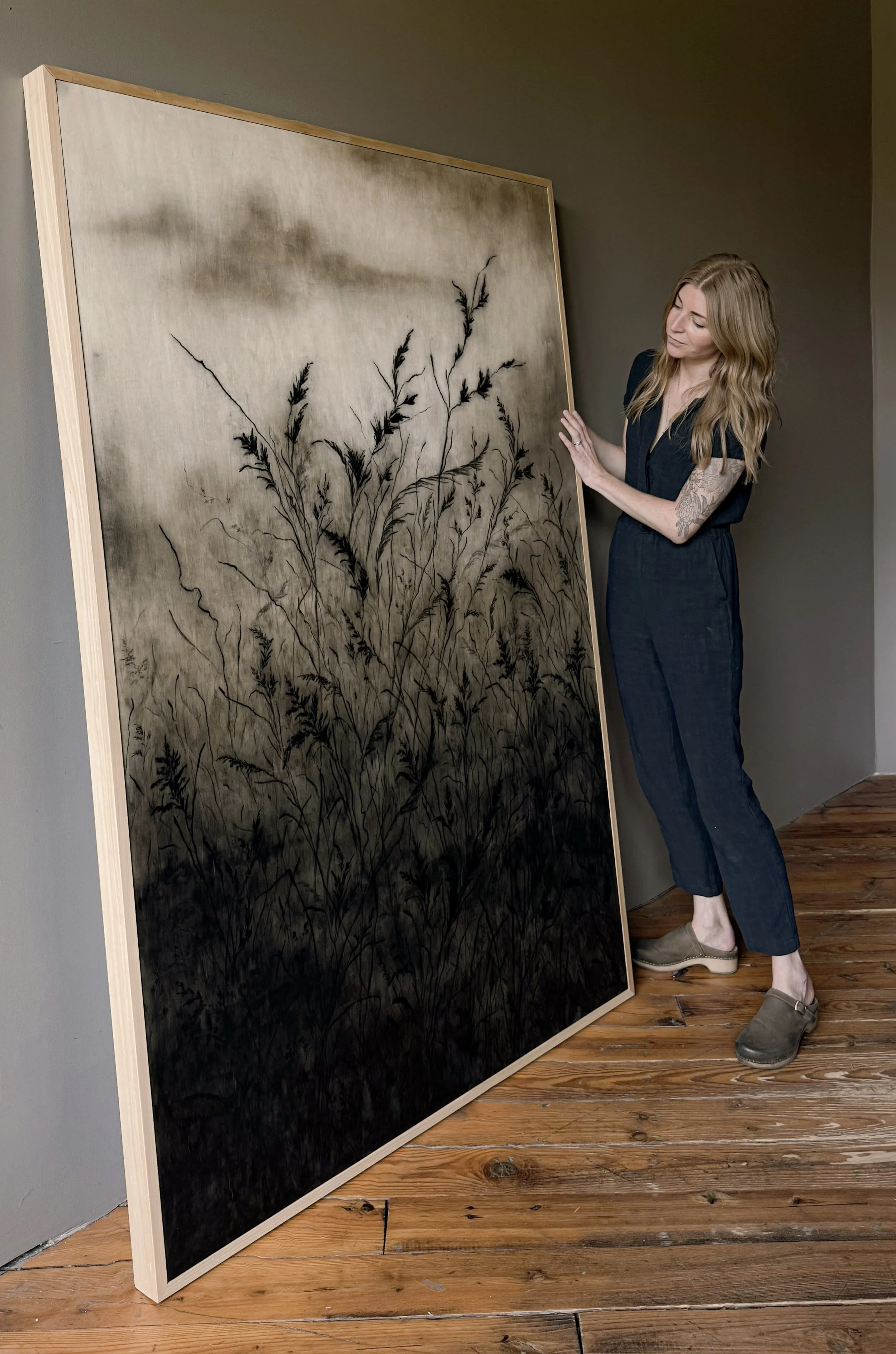 LinseyGray_BreatheNow-48x72-Nov2024-Charcoal+SoftPastelonWood.jpg