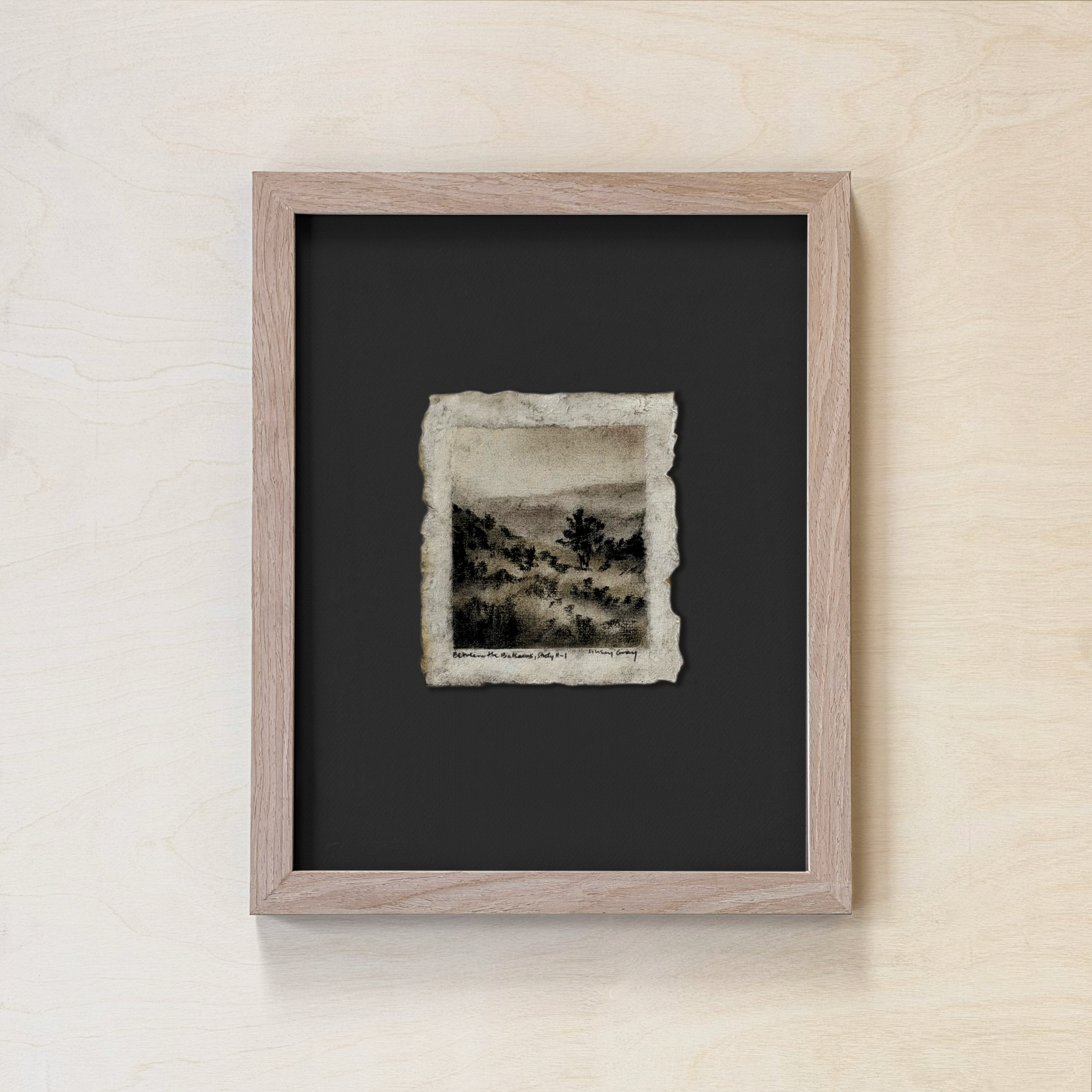 LinseyGray_PaperStudies-BetwTheBalsamsII-I_FrameOpt-Oak+Black.png